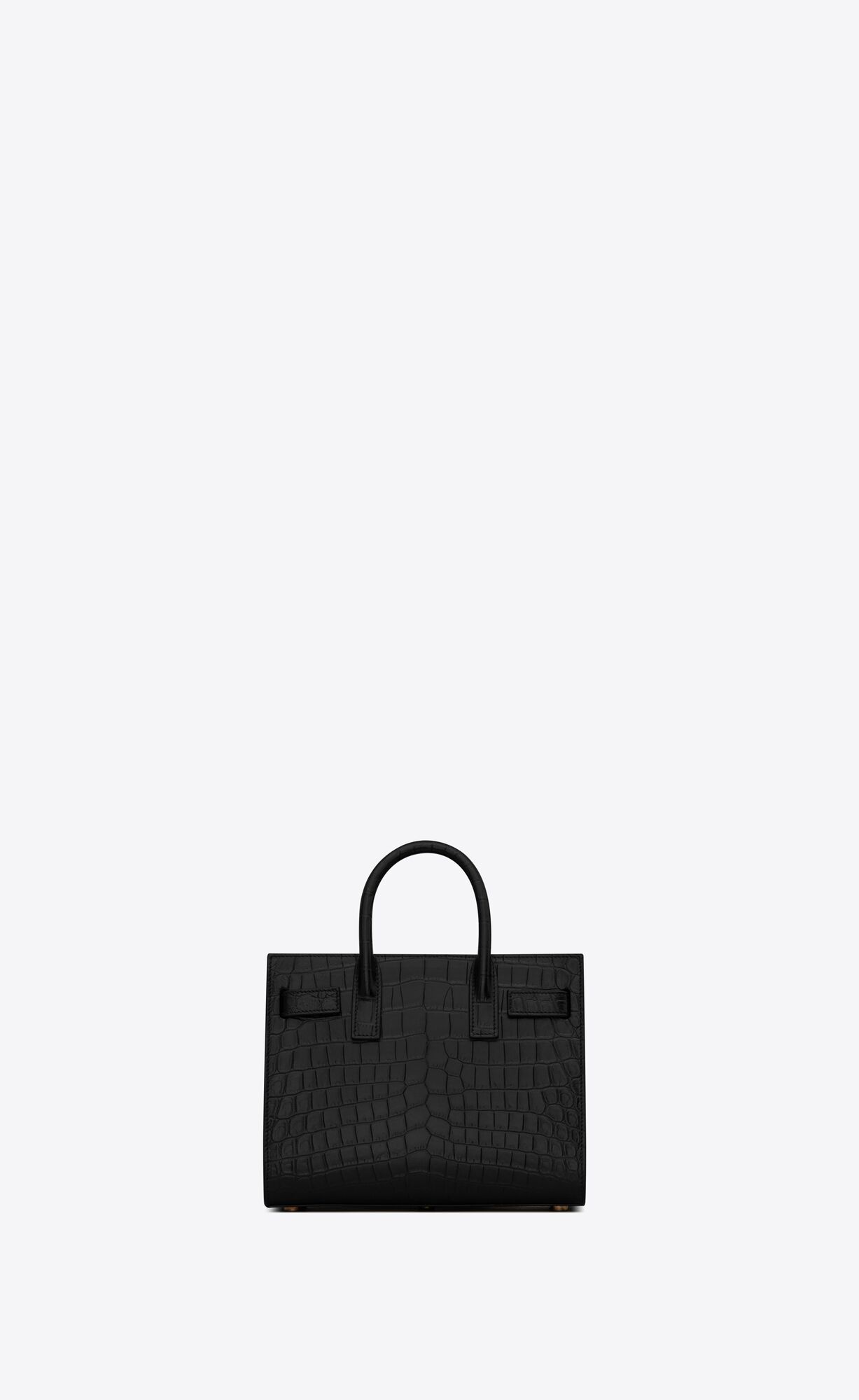 YSL Sac De Jour Nano In Crocodile-embossed Matte Leather Black | 2456130-AY