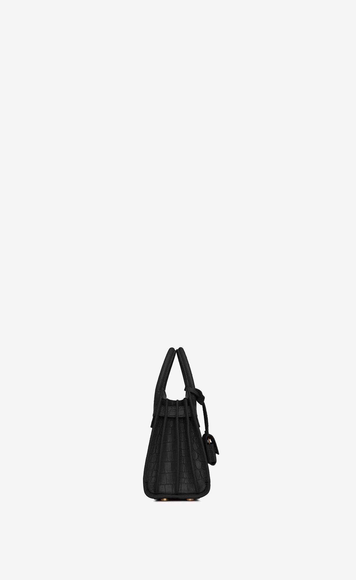 YSL Sac De Jour Nano In Crocodile-embossed Matte Leather Black | 2456130-AY