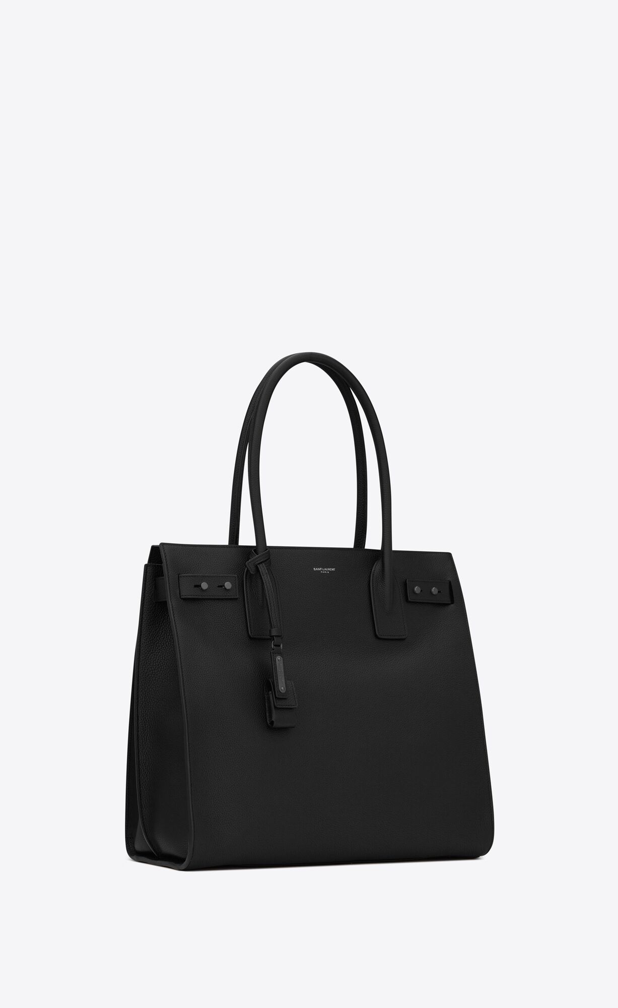 YSL Sac De Jour North/South Tote In Grained Leather Black | 5734618-WM
