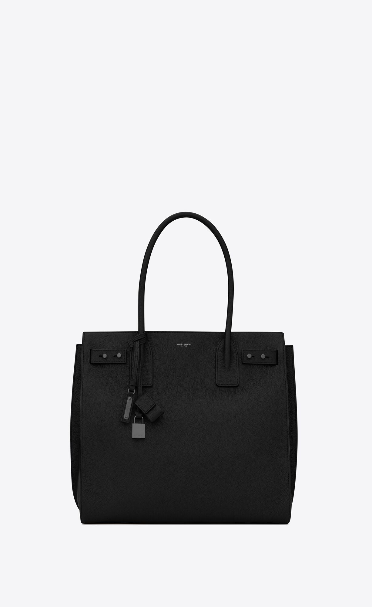 YSL Sac De Jour North/South Tote In Grained Leather Black | 5734618-WM