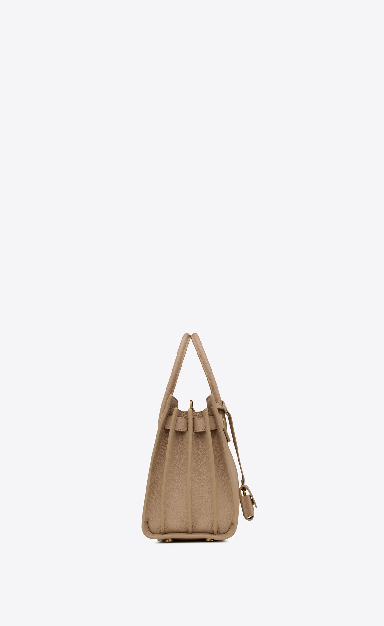 YSL Sac De Jour Supple Baby In Grained Leather Dark Beige | 1693270-WT