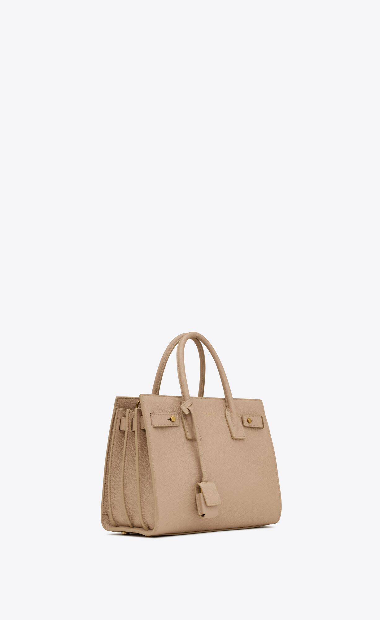 YSL Sac De Jour Supple Baby In Grained Leather Dark Beige | 1693270-WT