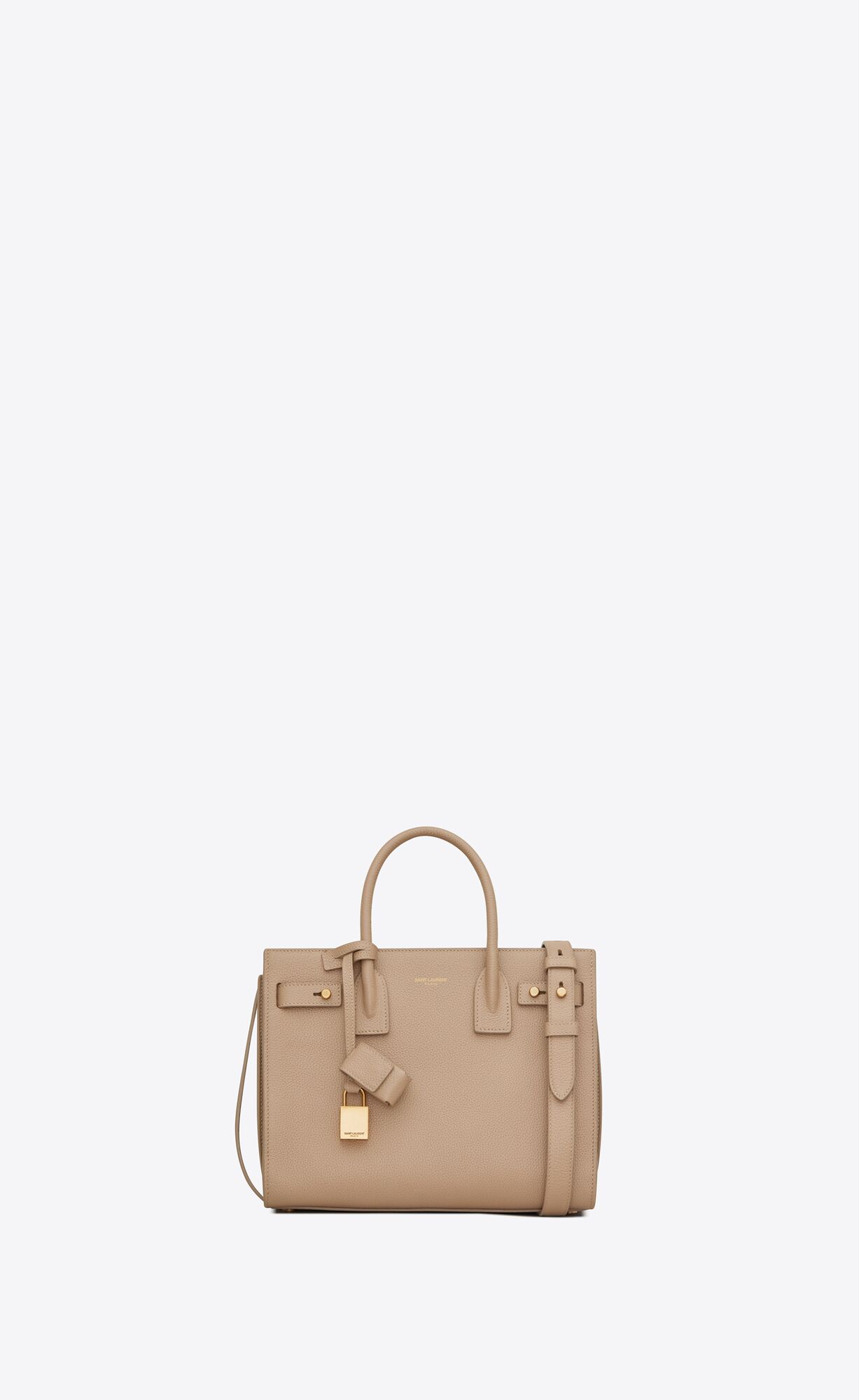YSL Sac De Jour Supple Nano In Grained Leather Dark Beige | 2407951-GI