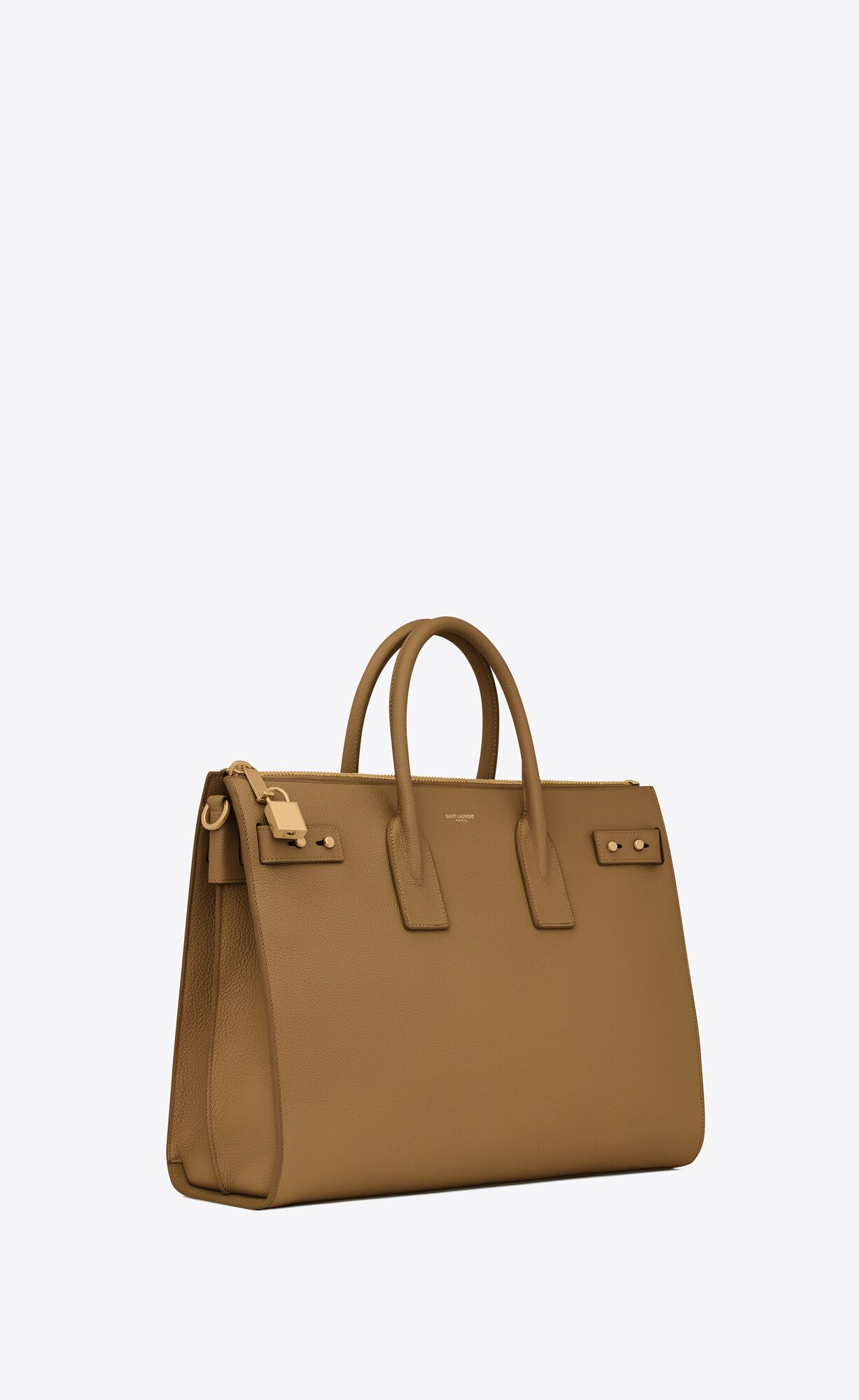 YSL Sac De Jour Thin Large In Grained Leather Old Oil | 7139280-YR