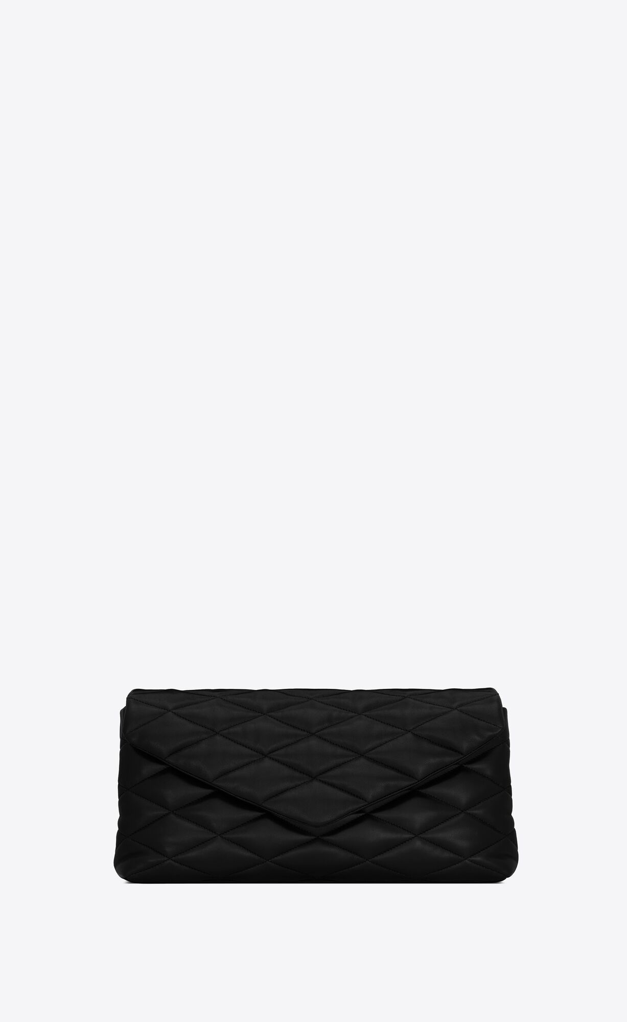YSL Sade Large Clutch In Lambskin Black | 0546792-EZ