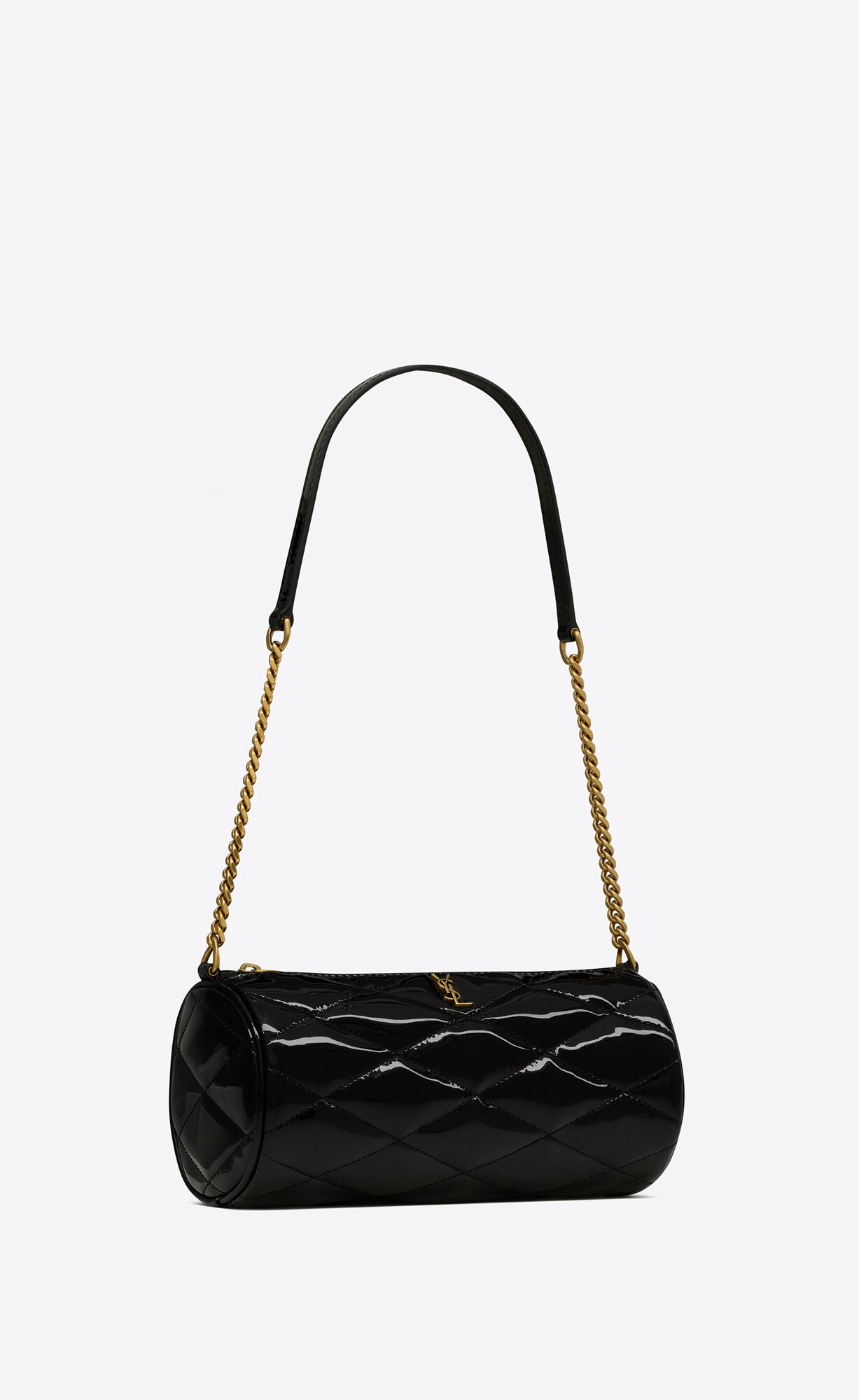 YSL Sade Mini In Quilted Patent Leather Black | 9574863-QO