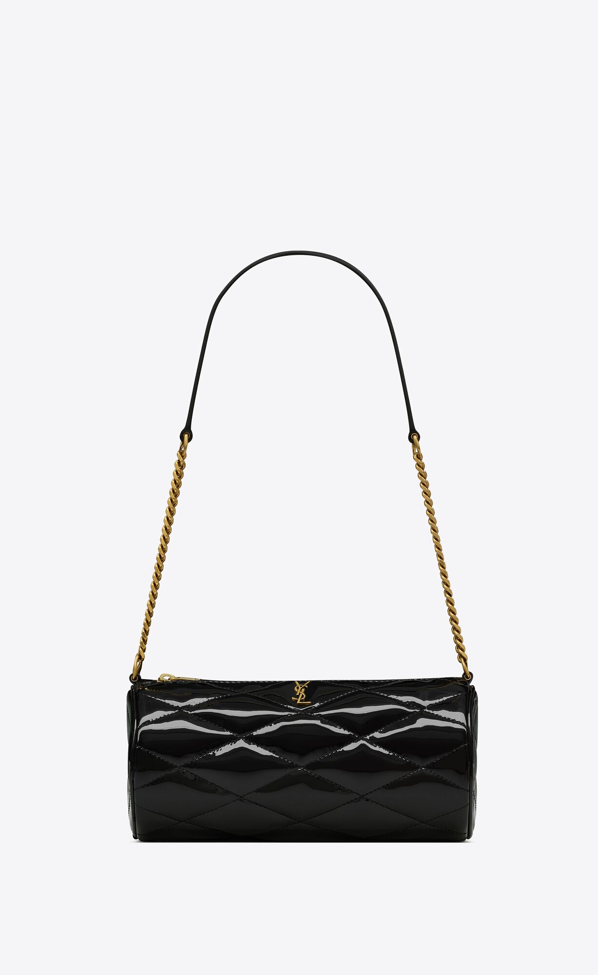 YSL Sade Mini In Quilted Patent Leather Black | 9574863-QO
