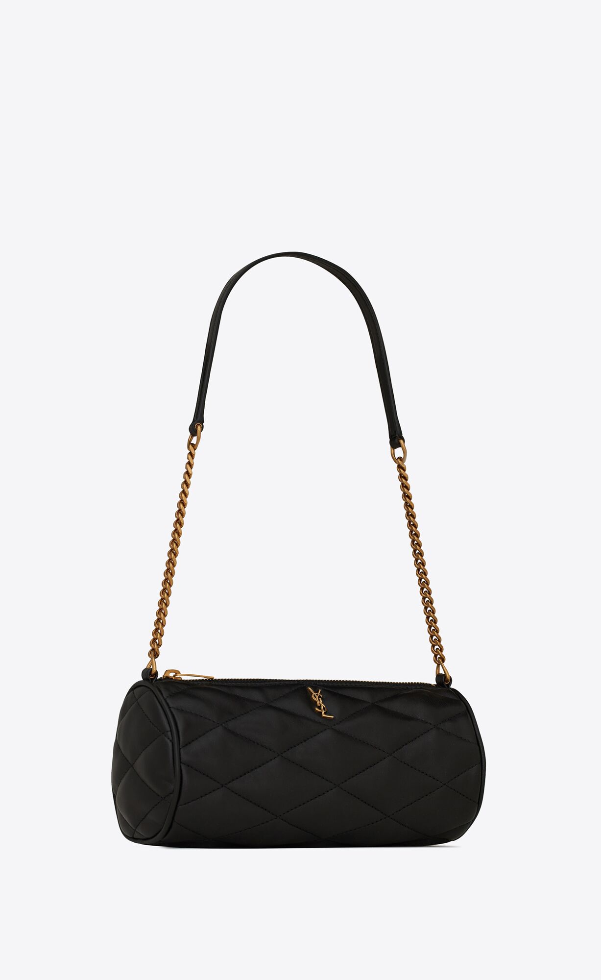 YSL Sade Mini Tube Bag In Quilted Lambskin Black | 4857936-ZT