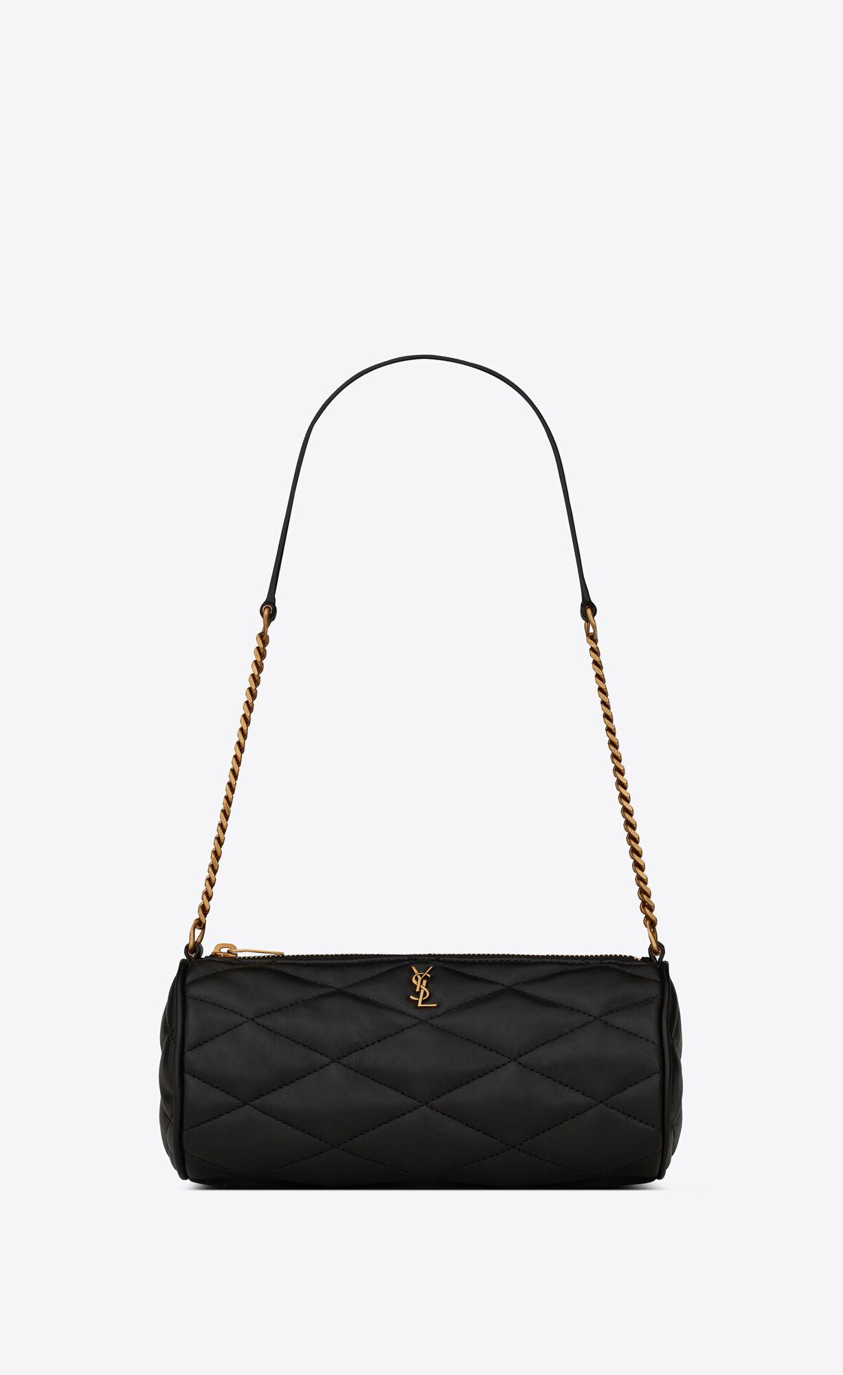 YSL Sade Mini Tube Bag In Quilted Lambskin Black | 4857936-ZT