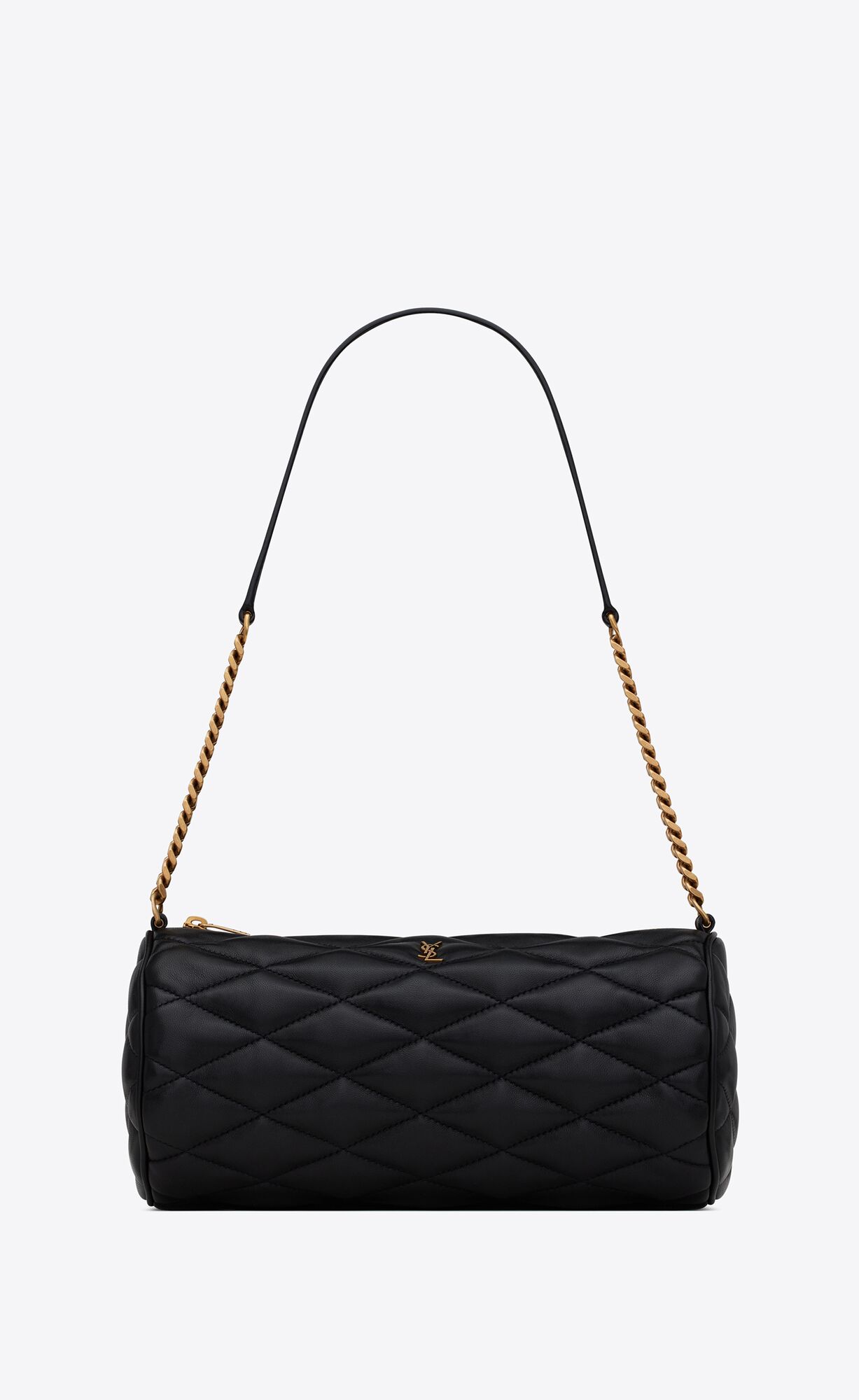 YSL Sade Small Tube Bag In Quilted Lambskin Noir | 8460325-FJ