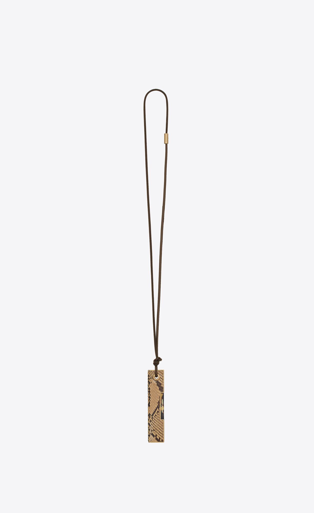 YSL Saint Laurent Hair Comb Necklace In Python Natural | 2154036-MO