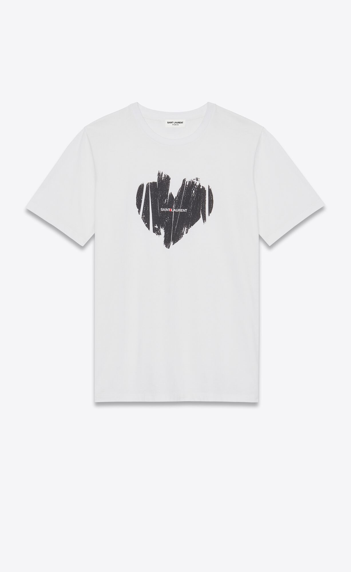 YSL Saint Laurent Heart T-shirt Natural | 5194608-NZ