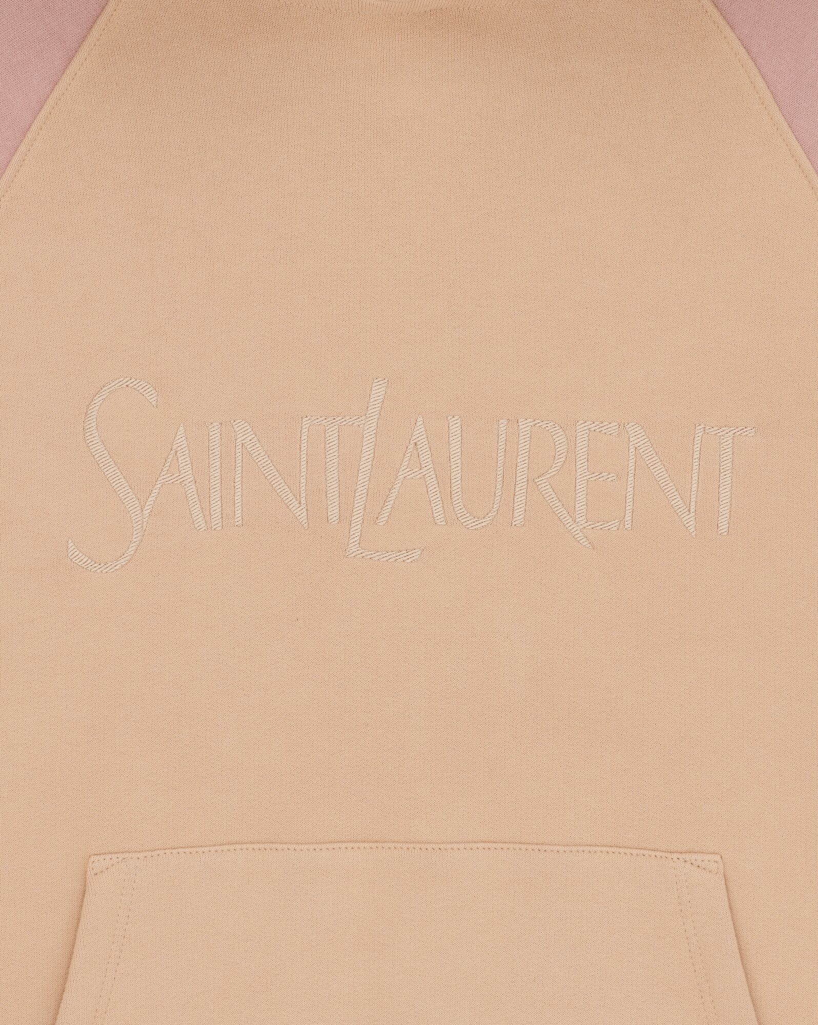 YSL Saint Laurent Hoodie Nude Et Rose Givre | 3805179-OK