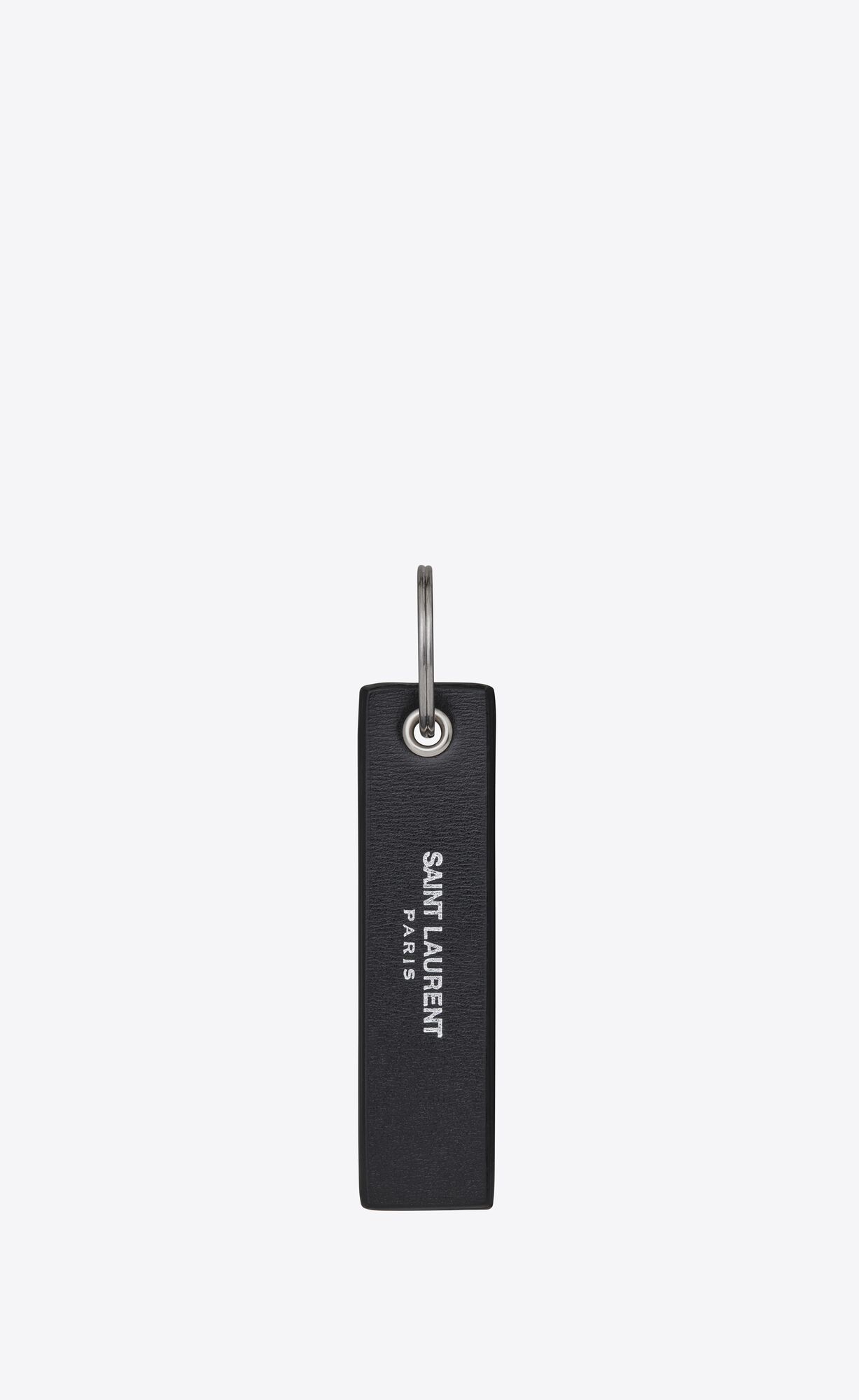 YSL Saint Laurent Leather Keyring Black | 8574106-UI