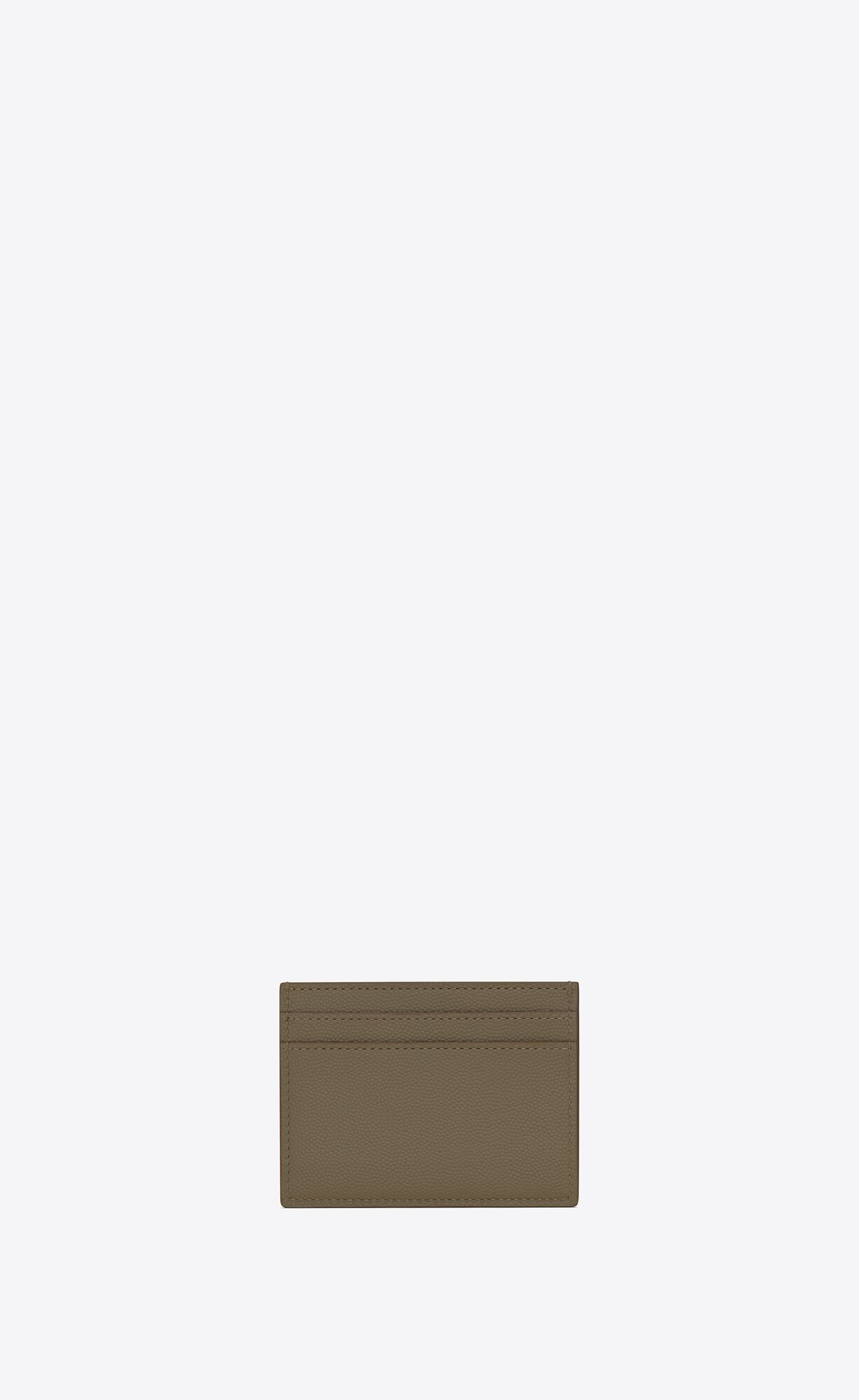 YSL Saint Laurent Paris Card Case In Grain De Poudre Embossed Leather Light Fern | 9647528-LX