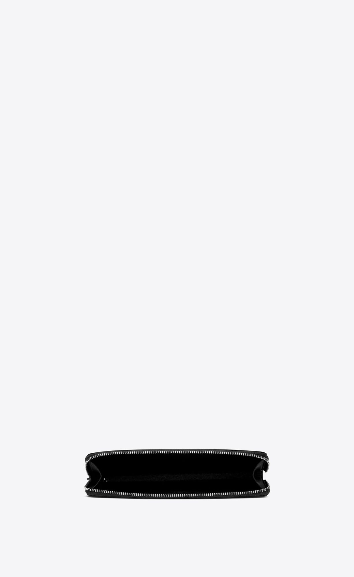 YSL Saint Laurent Paris Pencil Case In Smooth Leather Black | 9614235-WV