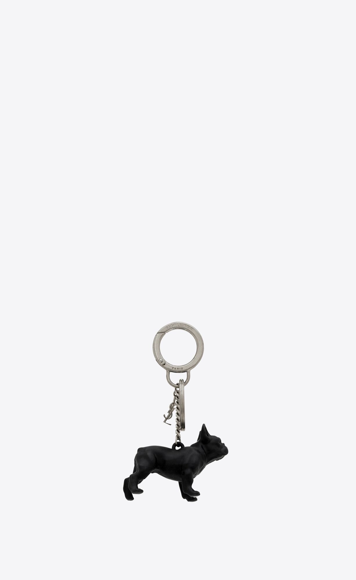 YSL Saint Laurent Pepe Keyring Black And White Havana | 5823619-OW