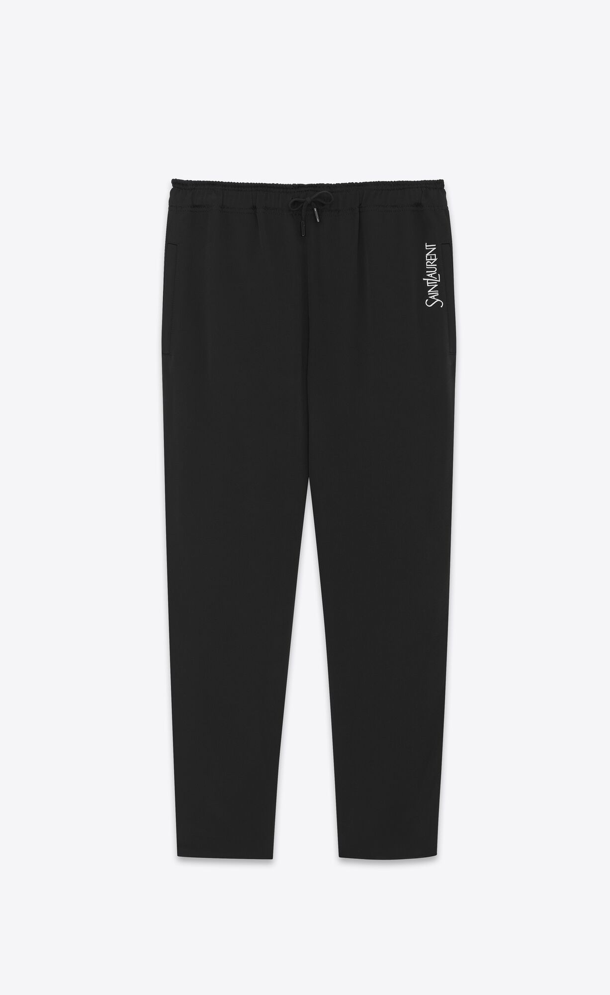 YSL Saint Laurent Sweatpants In Crepe Satin Black | 9324817-YP