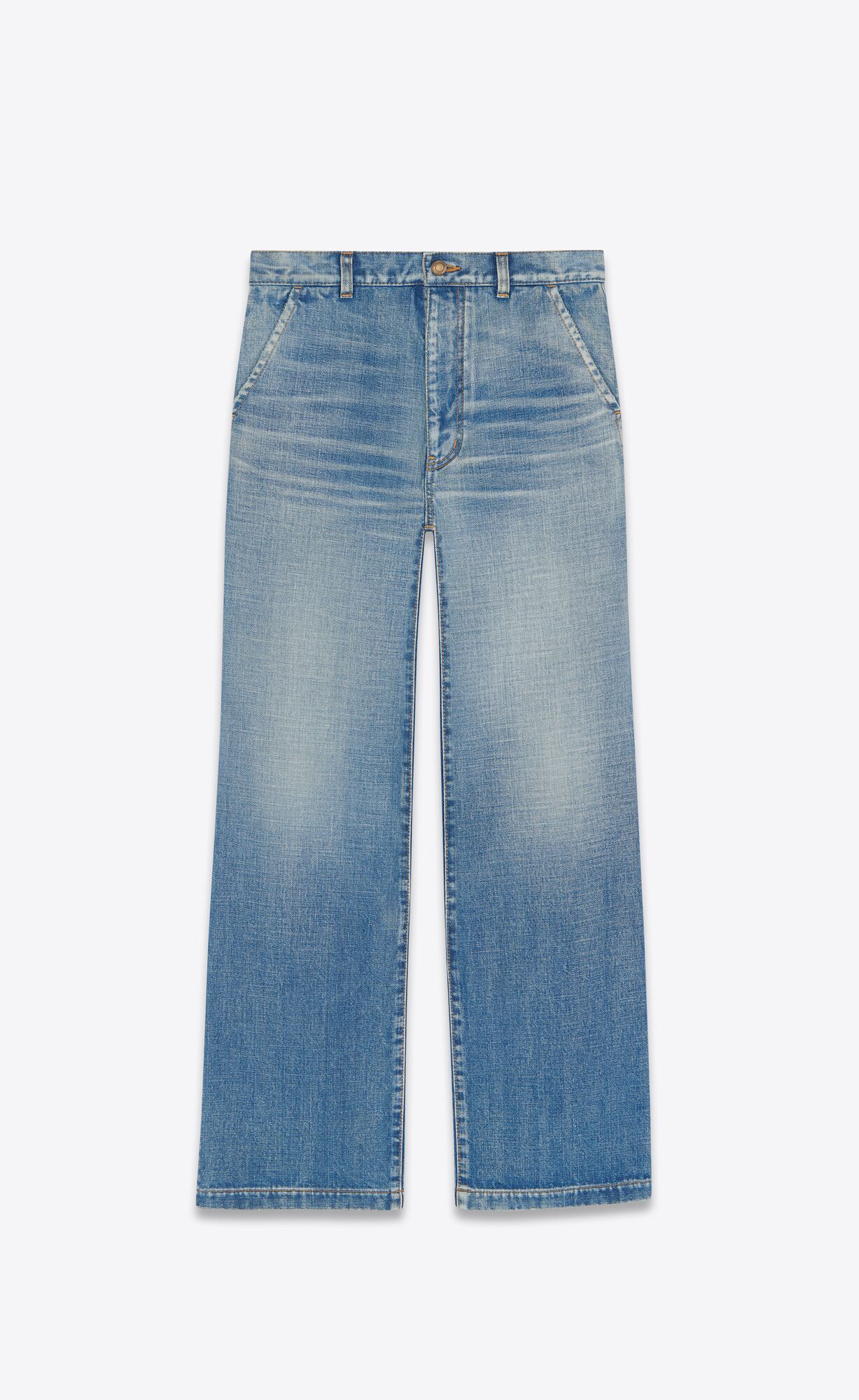 YSL Serge Jeans In '70s Serge Blue Denim 70'S Serge Blue | 8324071-SI