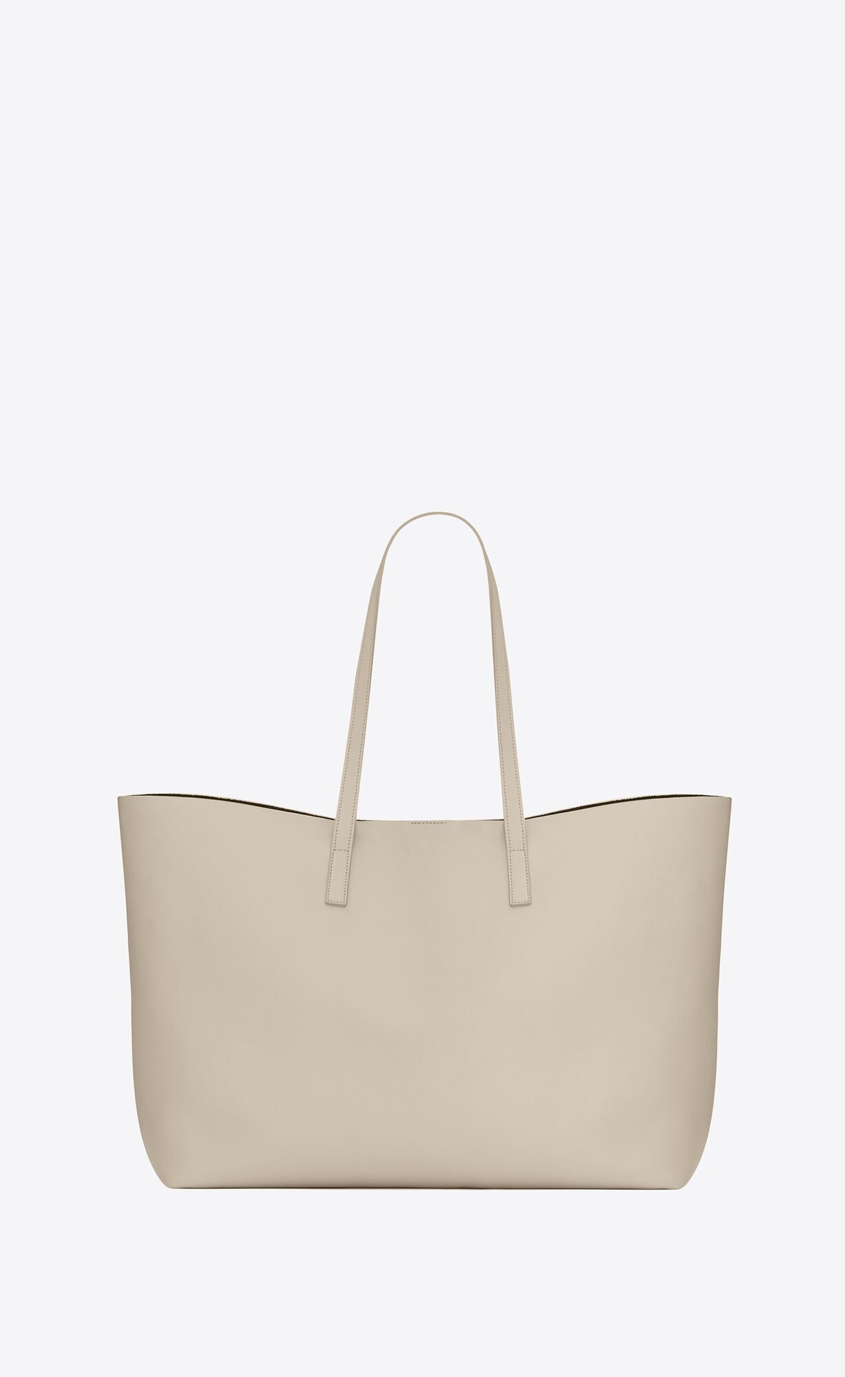 YSL Shopping Saint Laurent E/W In Supple Leather Blanc Vintage | 3602947-FK