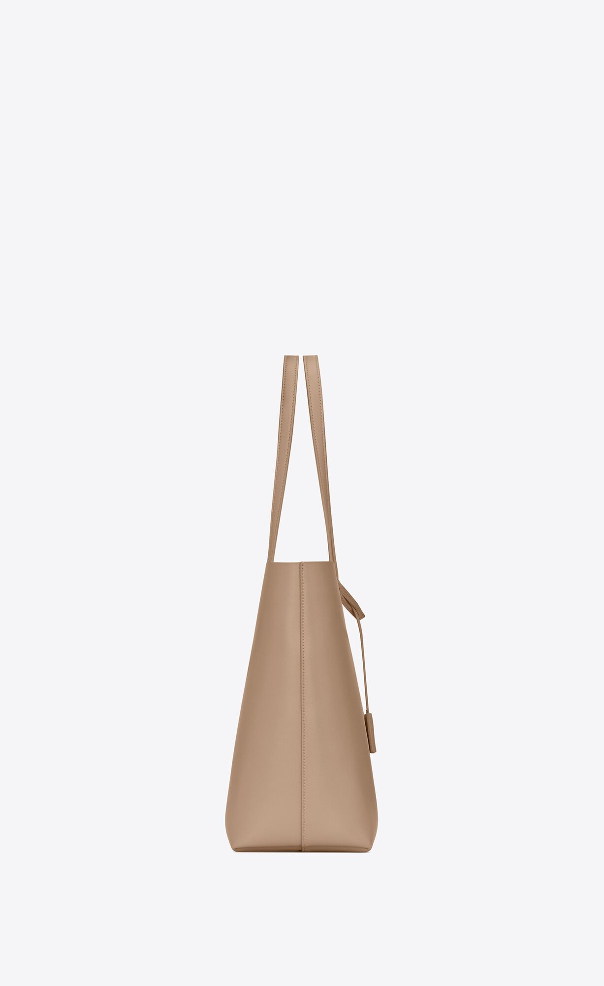YSL Shopping Saint Laurent E/W In Supple Leather Dark Beige | 8654902-LR