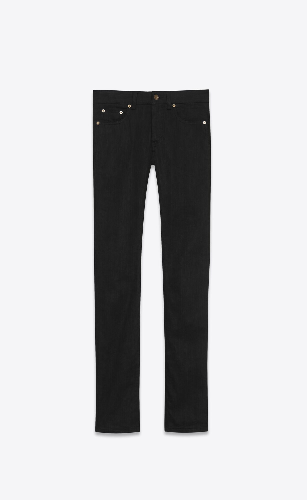 YSL Skinny-fit Jeans In Worn Black Stretch Denim Worn Black | 3754869-SE