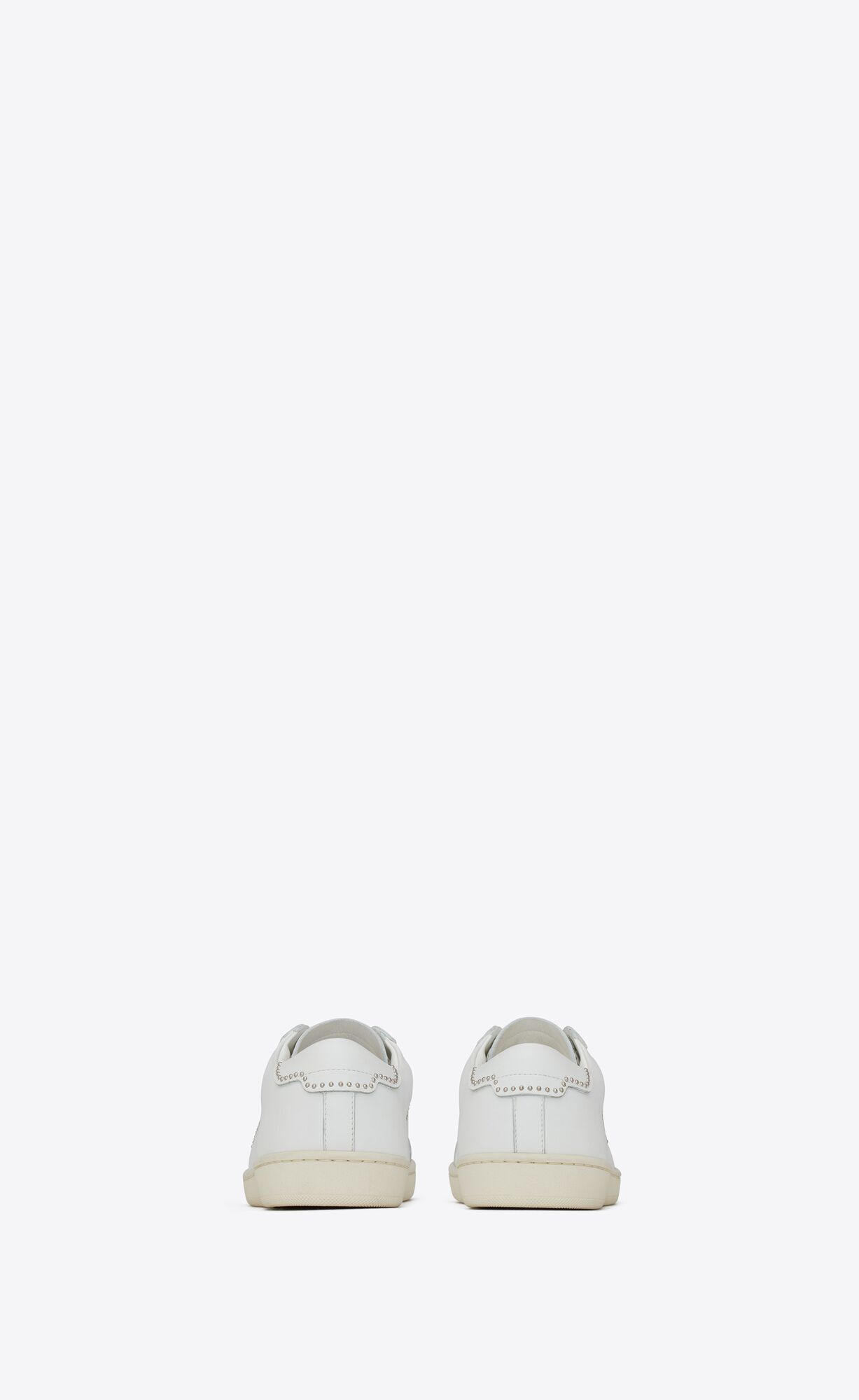YSL Sl/08 Low-top Sneakers In Smooth Leather Blanc Optique | 2693780-RK