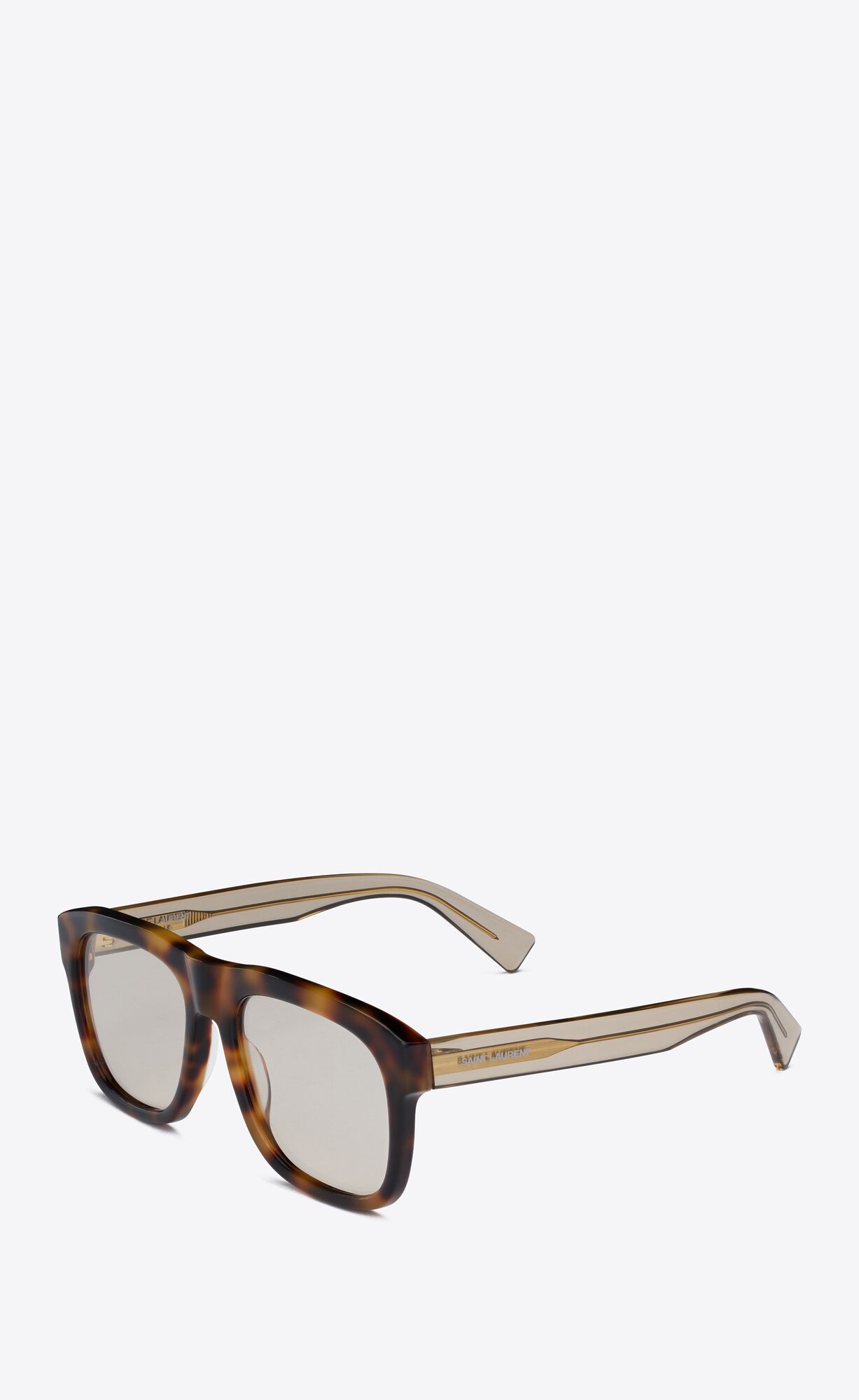 YSL Sl 558 Red Havana And Transparent Light Brown | 6193247-LN