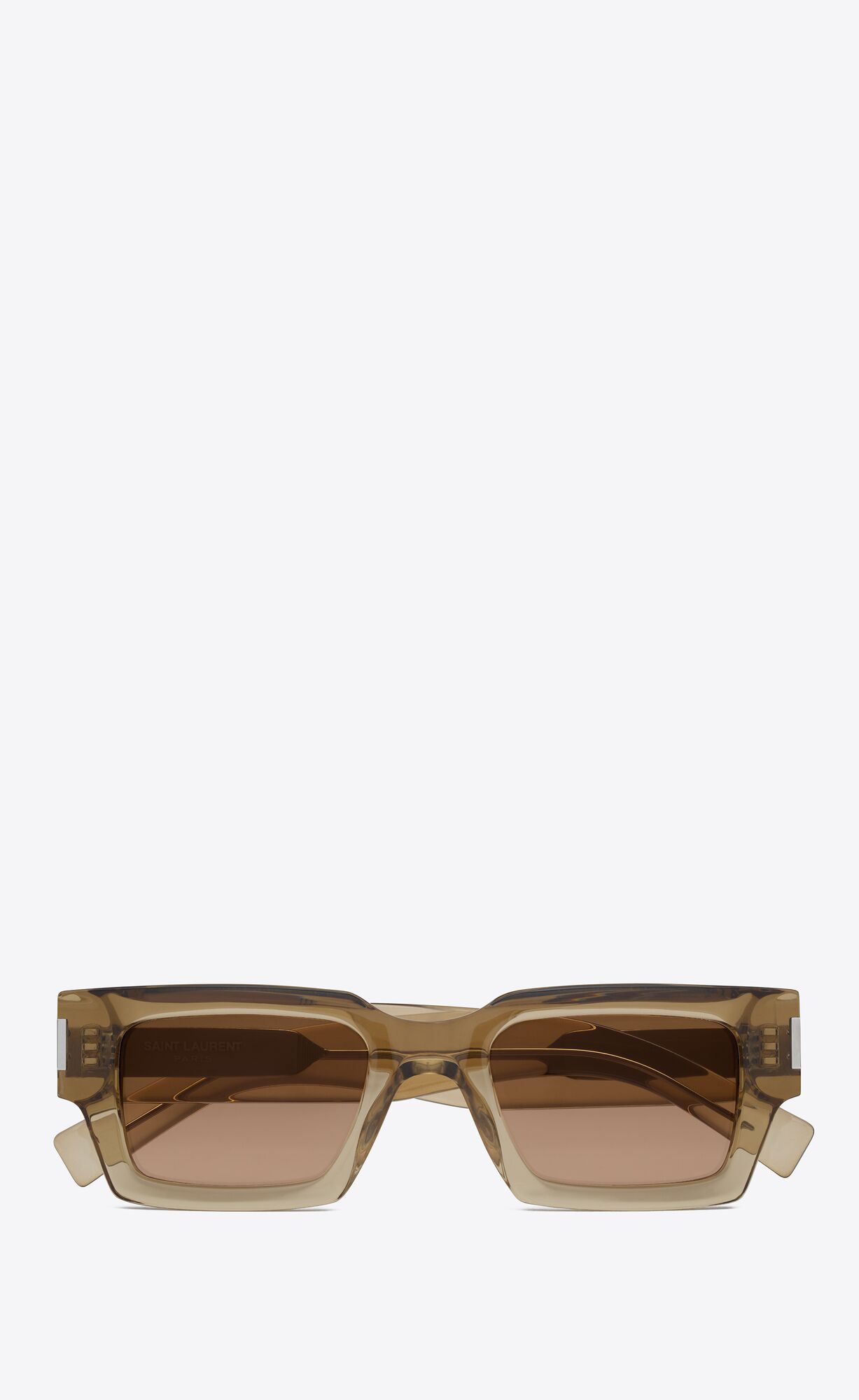 YSL Sl 572 Transparent Nude And Silver | 1657340-FY