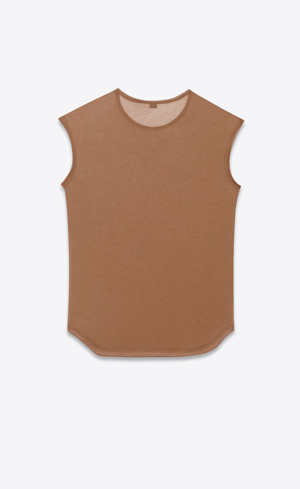 YSL Sleeveless T-shirt In Jersey Terre | 4539082-TR