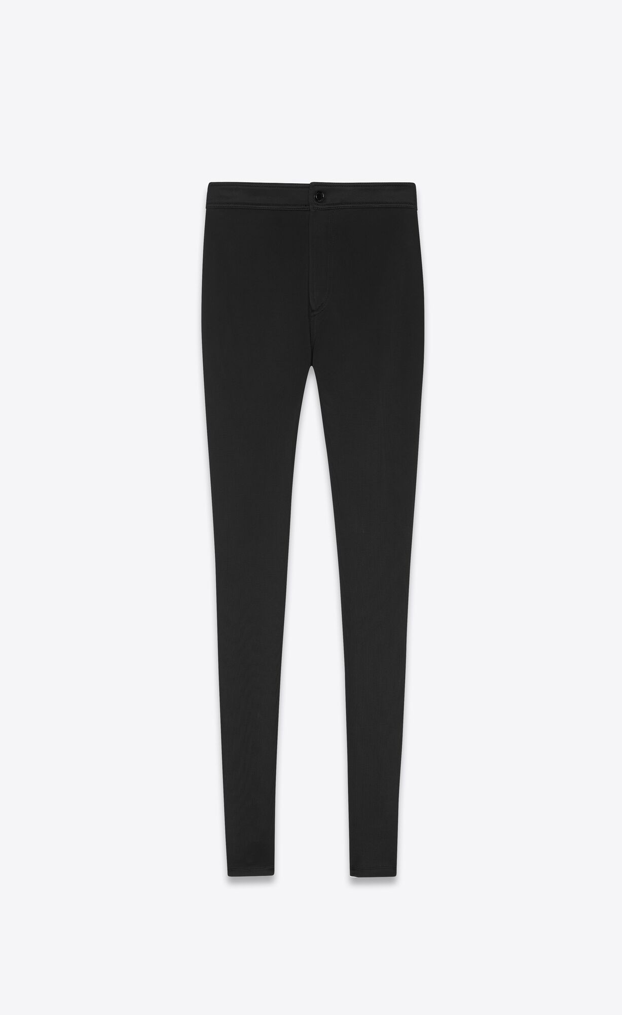 YSL Slim-fit Pants In Silky Jersey Black | 3419526-KF