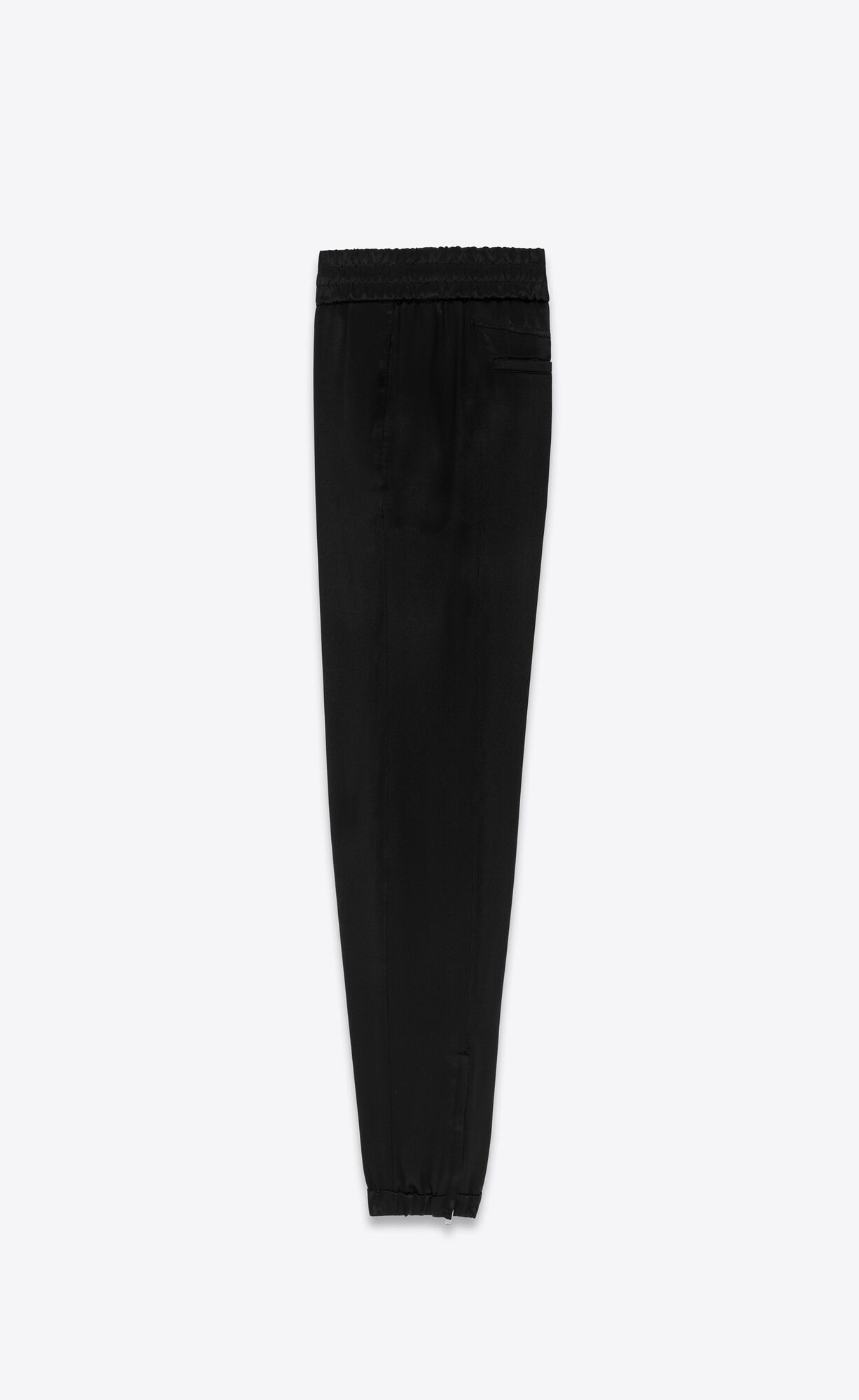 YSL Slim-fit Sweatpants In Crepe Satin Noir | 9854613-VE