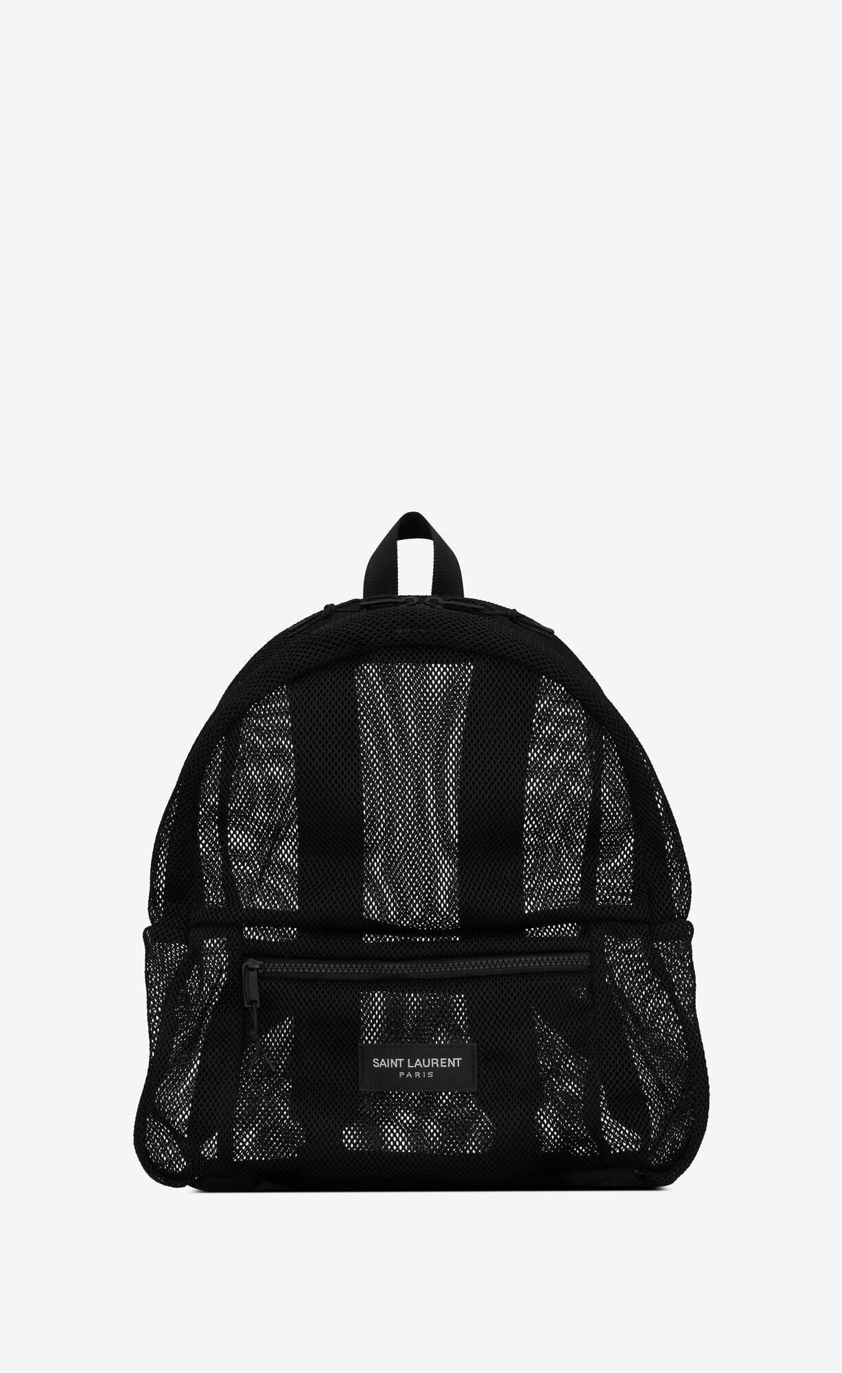 YSL Slp Backpack In Mesh And Nylon Black | 9652314-AM