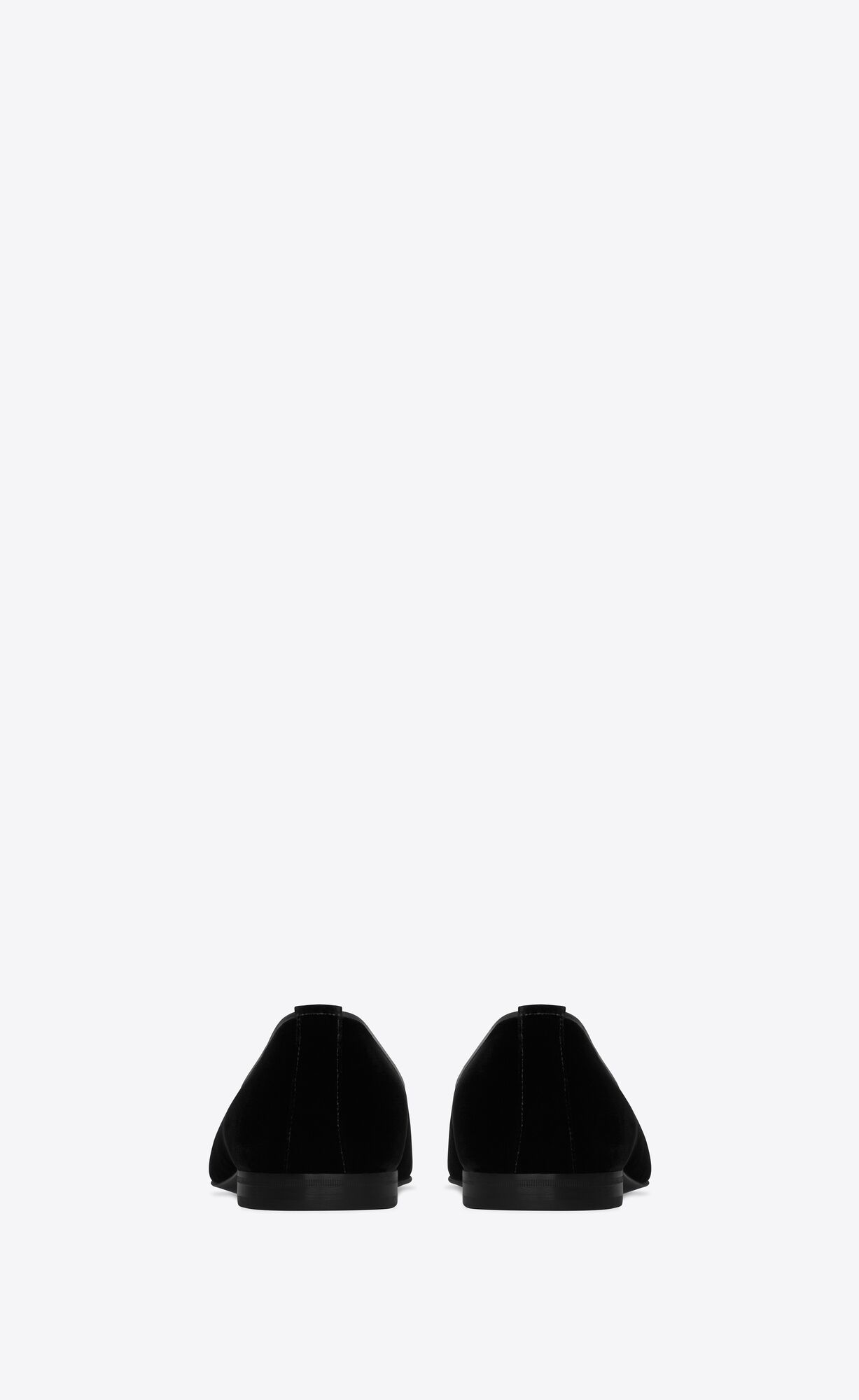 YSL Smoking 15 Slippers In Velvet Black | 0192735-CV