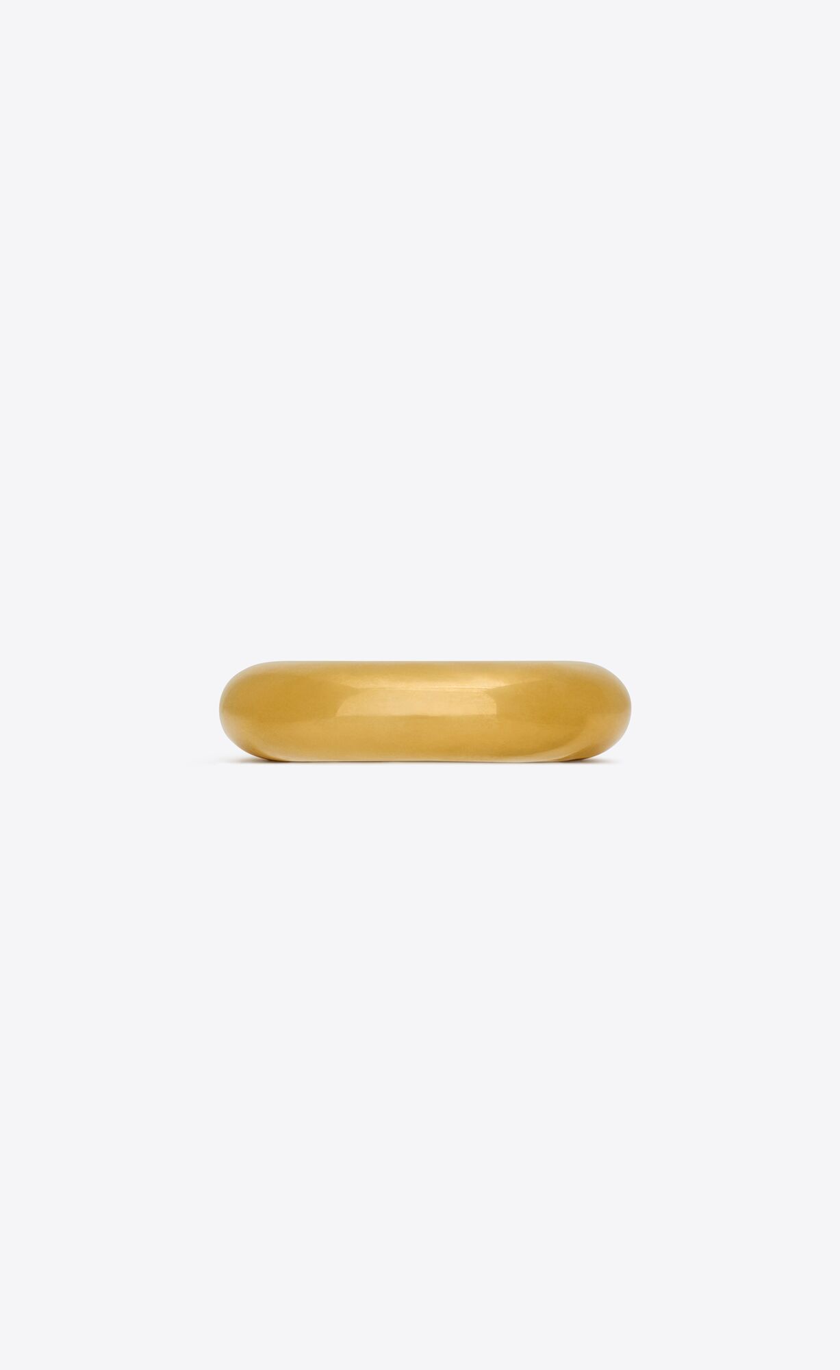 YSL Smooth Cuff In Metal Brass Gold | 7915628-GA