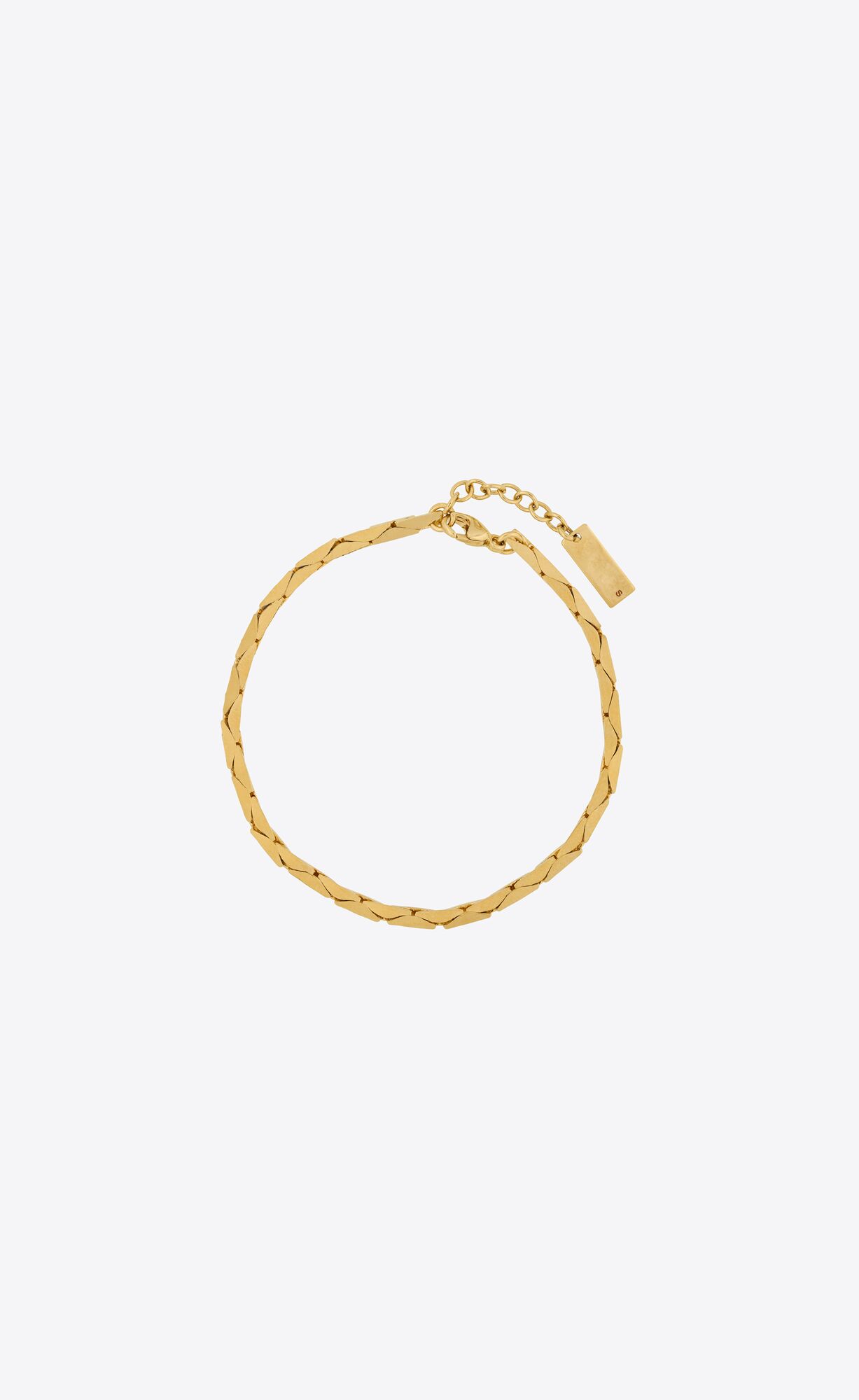 YSL Snake Chain Bracelet In Metal Gold | 1468052-JZ