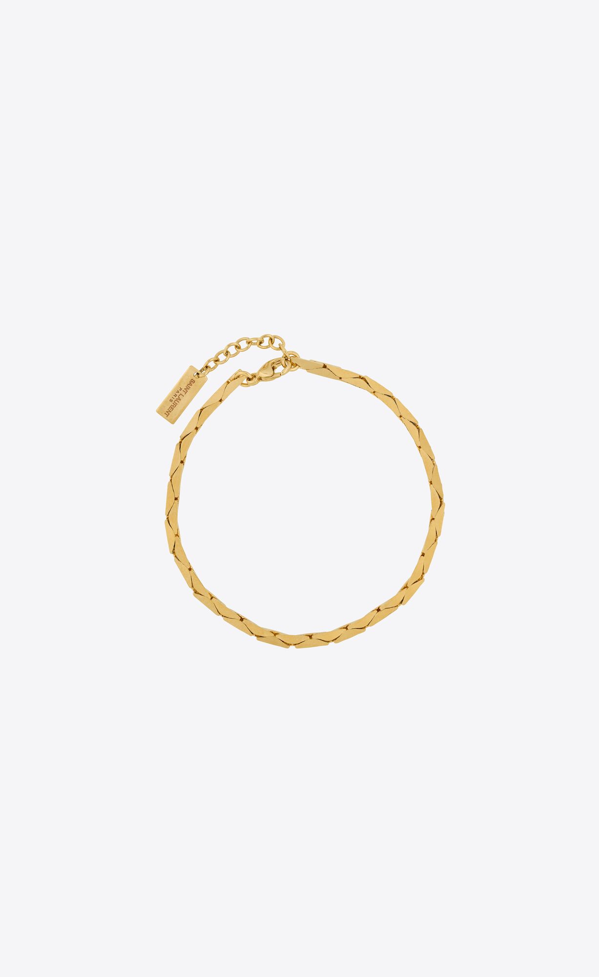 YSL Snake Chain Bracelet In Metal Gold | 1468052-JZ
