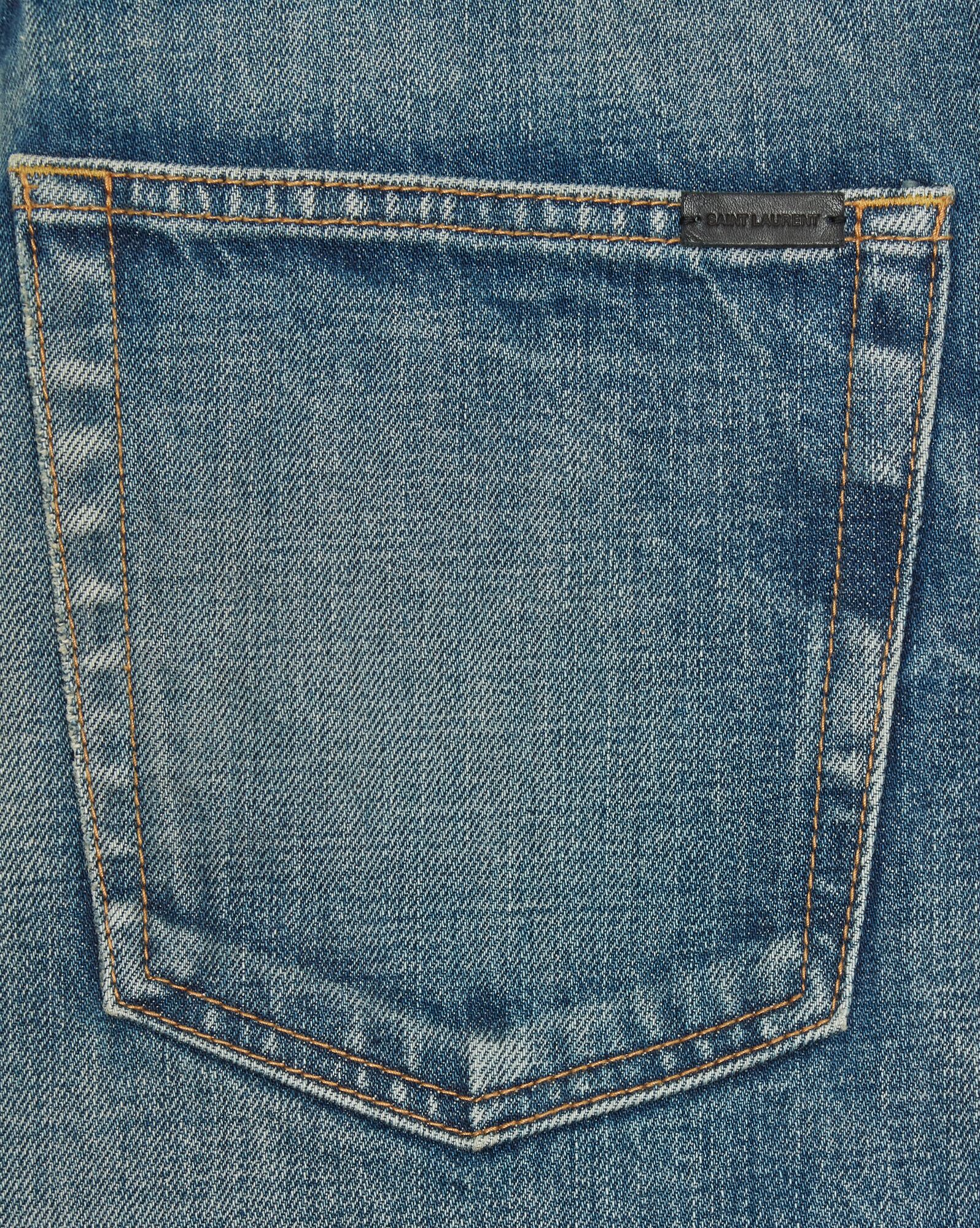 YSL Straight Jeans In Vintage Blue Denim Authentic Vintage Blue | 7102486-FK