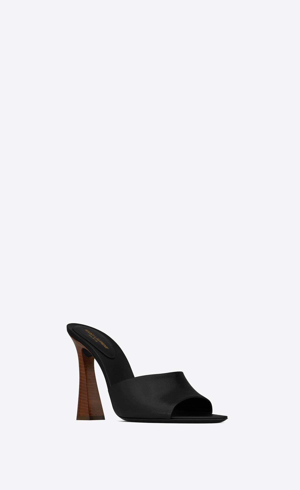YSL Suite Mules In Smooth Leather Black | 0725691-KZ