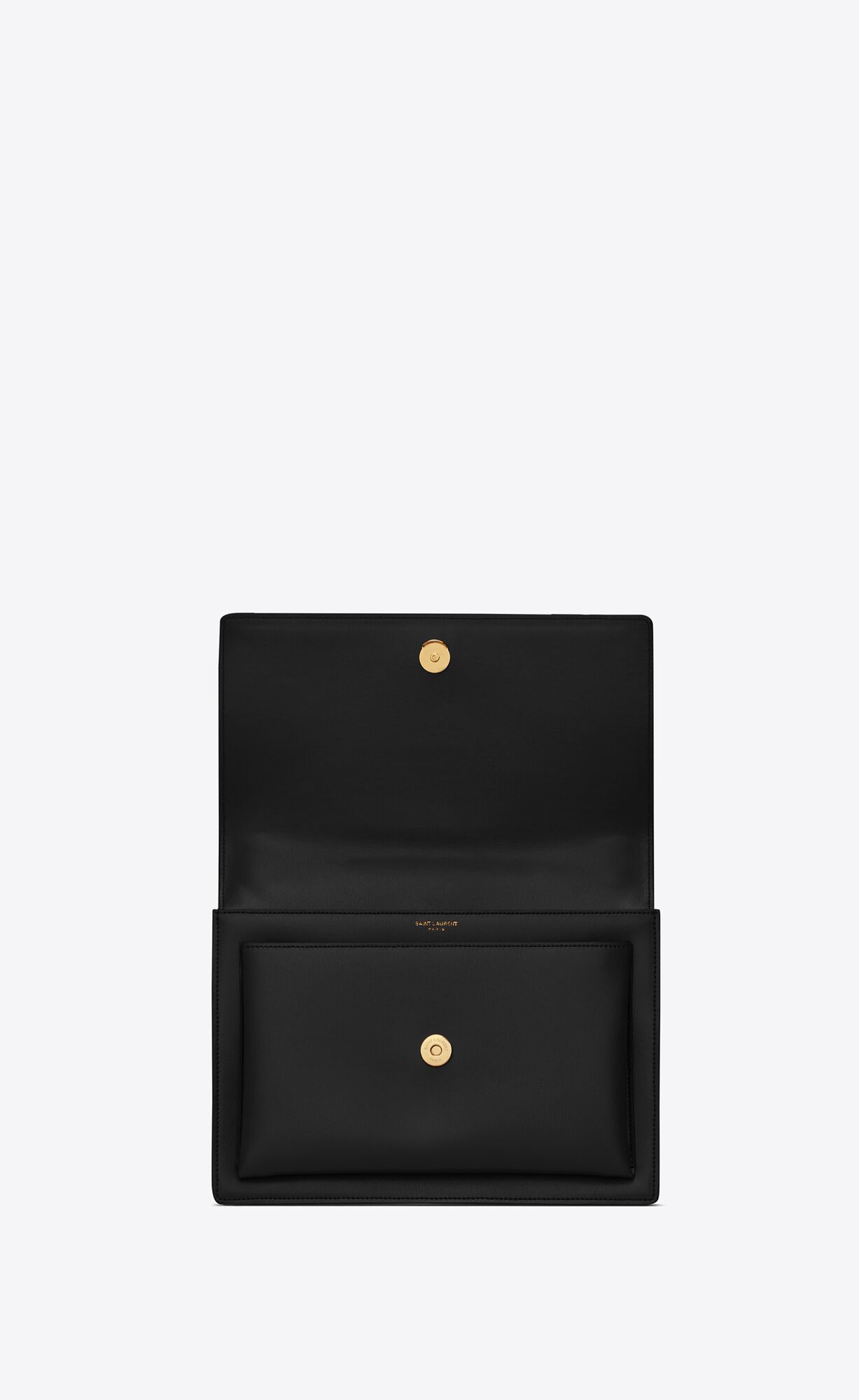 YSL Sunset Large Chain Bag In Smooth Leather Noir | 6597048-CJ