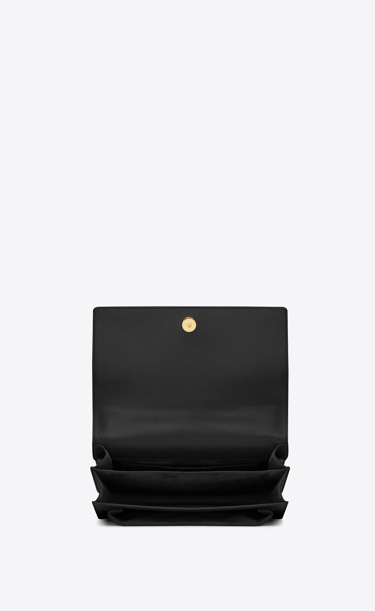 YSL Sunset Large Chain Bag In Smooth Leather Noir | 6597048-CJ