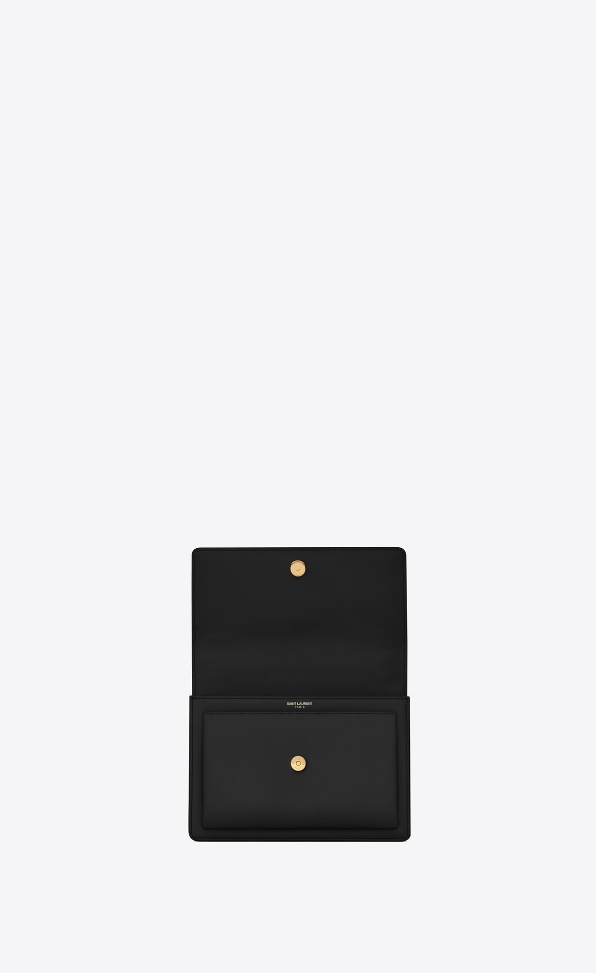 YSL Sunset Medium Chain Bag In Smooth Leather Noir | 8170563-BV