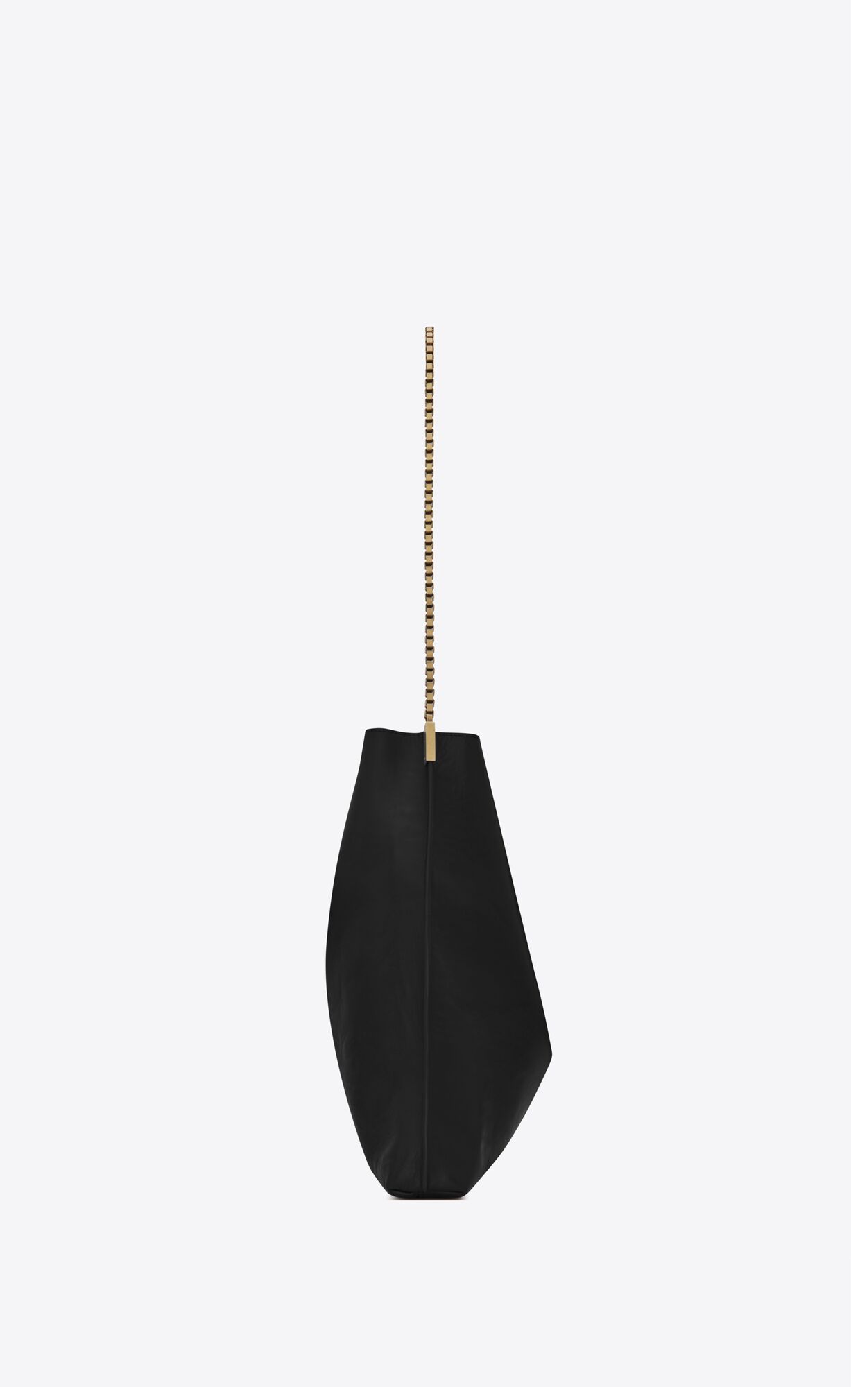 YSL Suzanne Medium Hobo Bag In Smooth Leather Black | 3419526-UF
