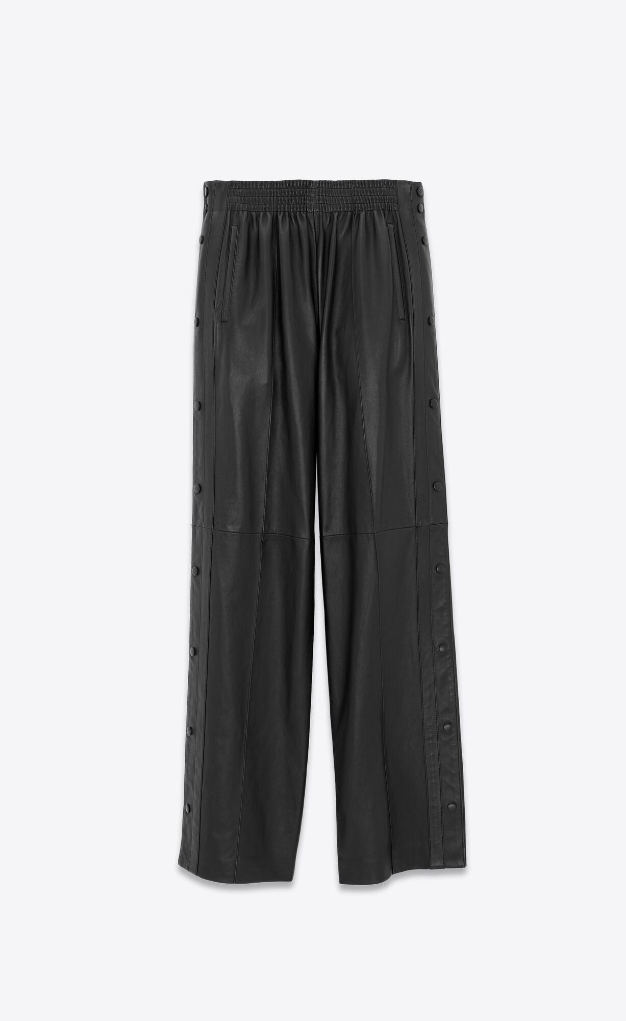 YSL Sweatpants In Lambskin Black | 2908163-ZA
