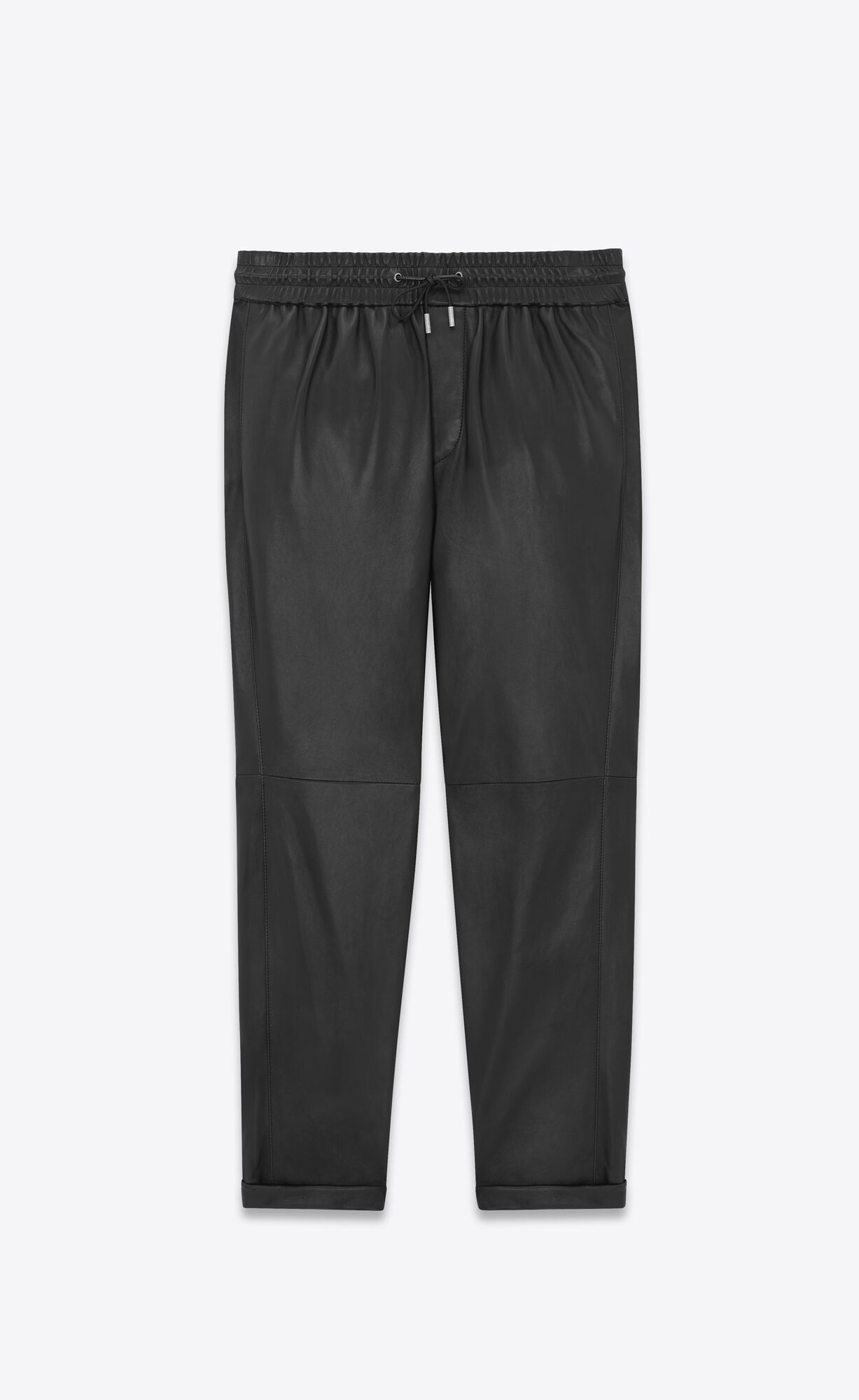 YSL Sweatpants In Lambskin Black | 3715089-DJ