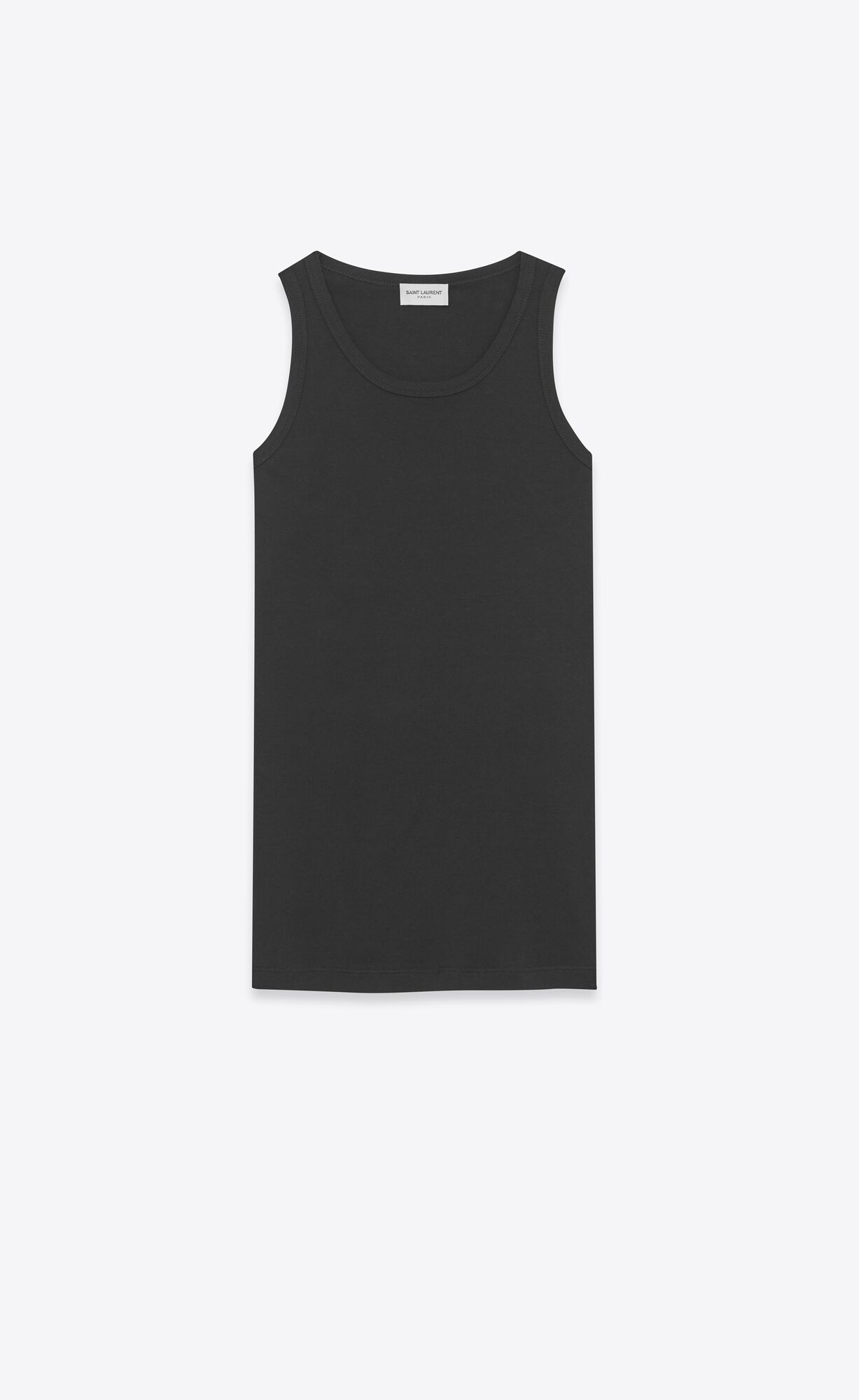 YSL Tank Top In Jersey Black | 4026198-CG