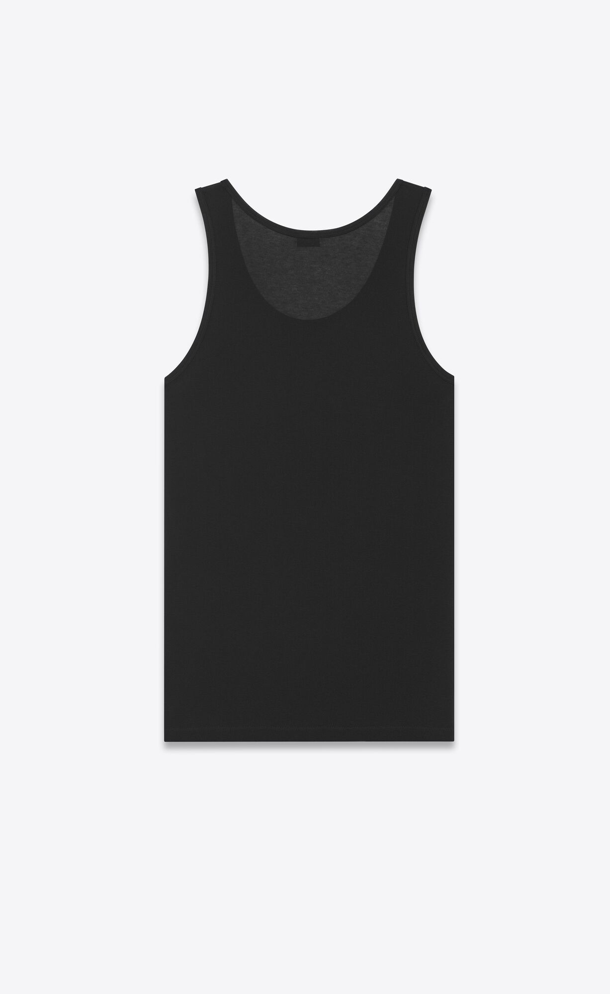 YSL Tank Top In Ribbed Jersey Black | 6902485-DB
