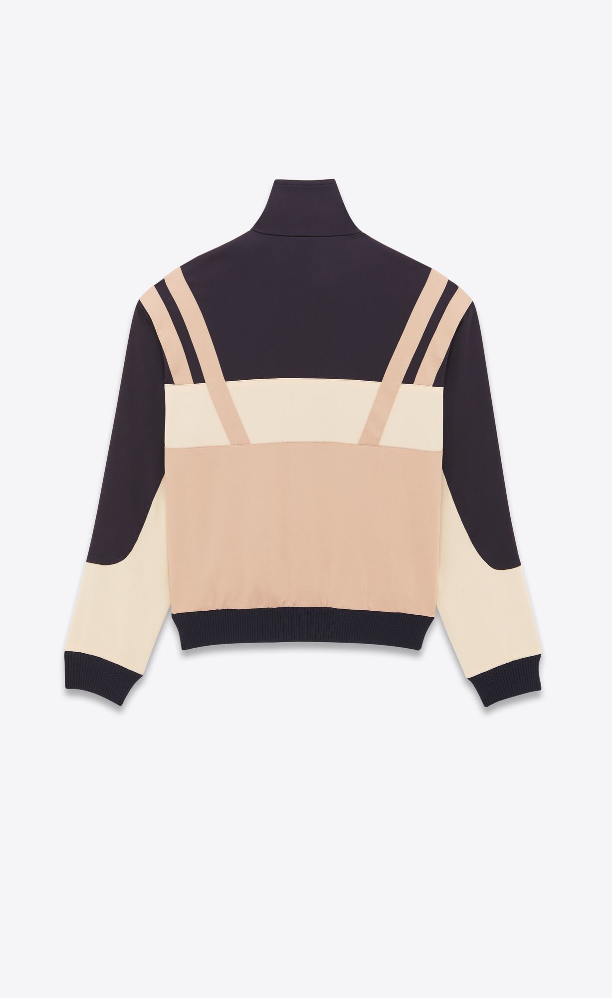 YSL Teddy Jacket In Crepe Satin Beige | 8095713-BD