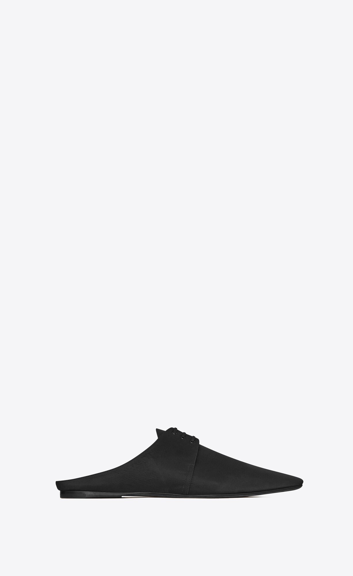 YSL Terence Mules In Shantung Black | 8629315-TY