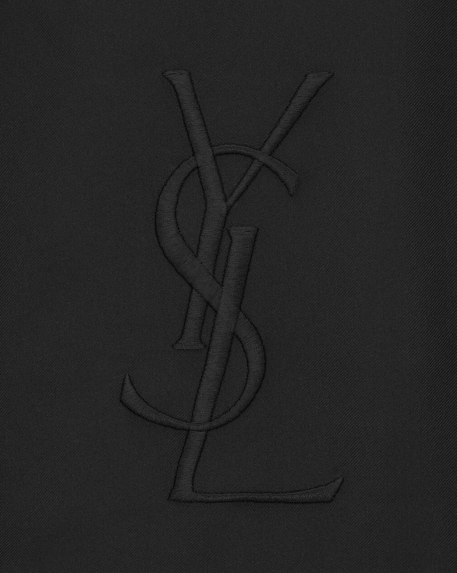 YSL Trench Coat In Silk Satin Black | 7860359-IJ